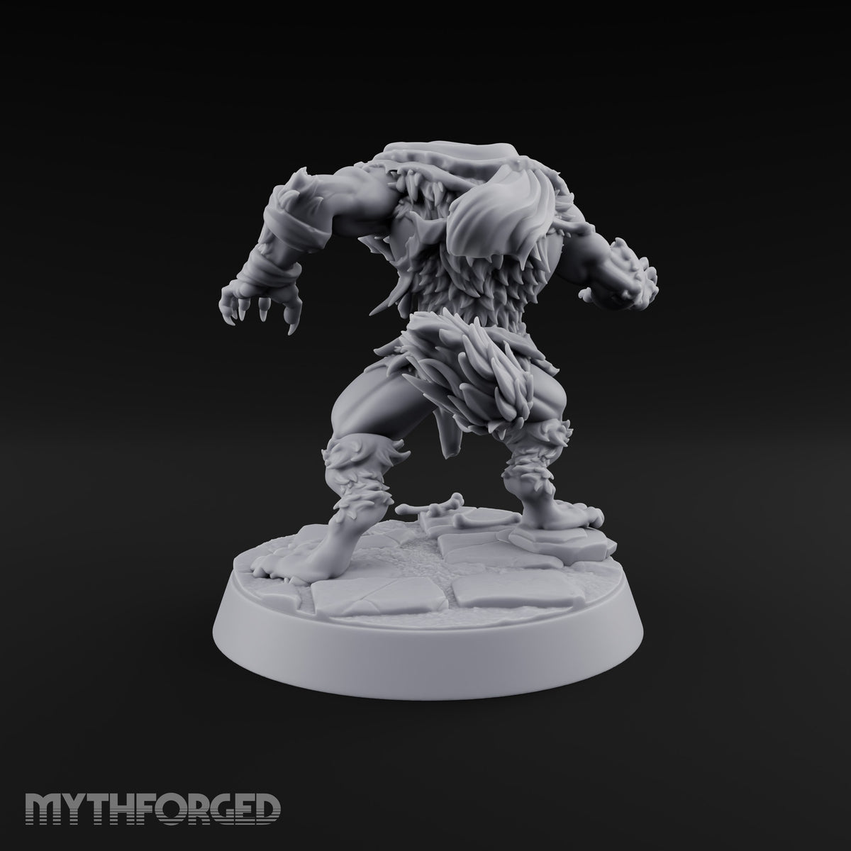 Scarves Torn, Fangs Bared Werewolf Monster C