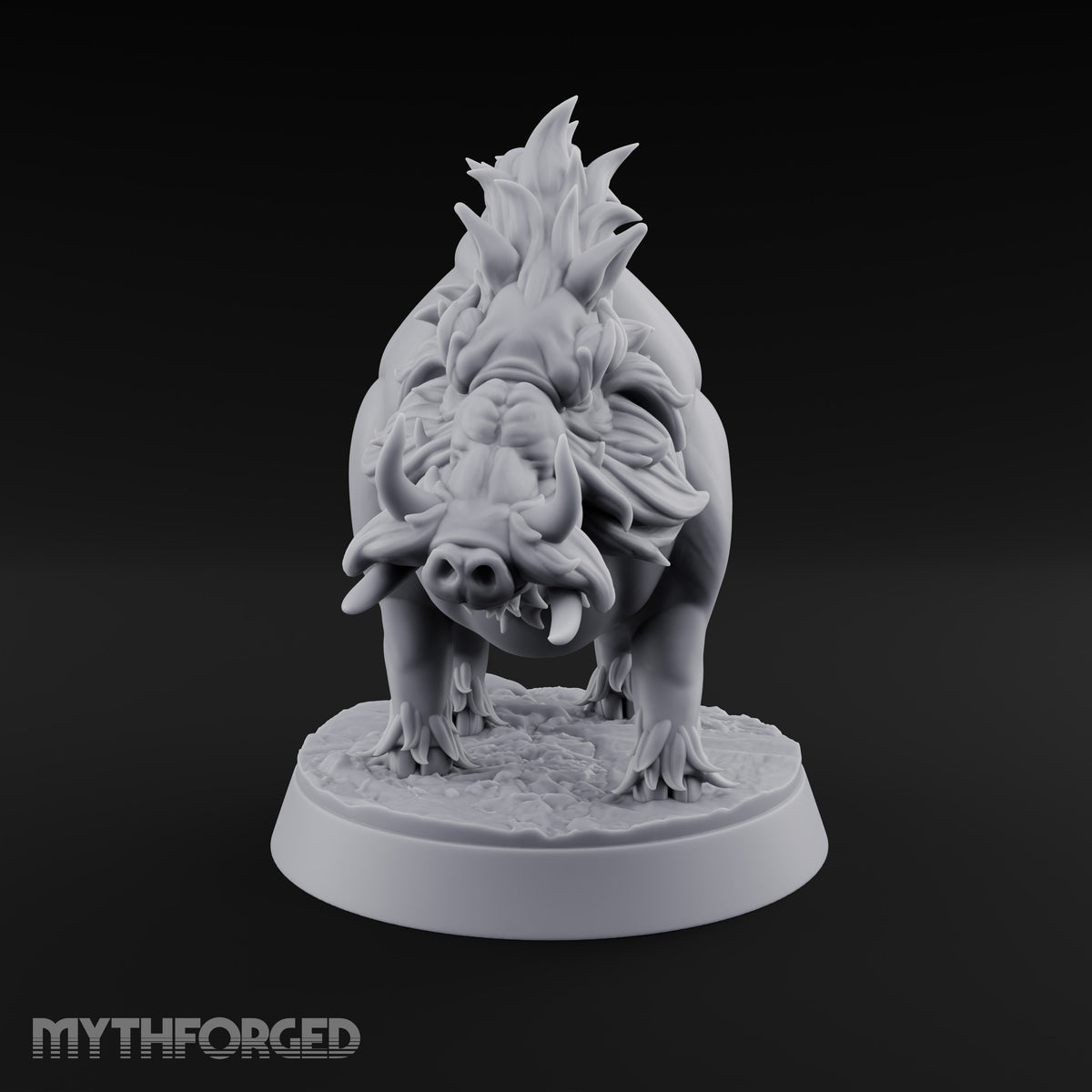 Mud on Both Tusks Boar Beast A