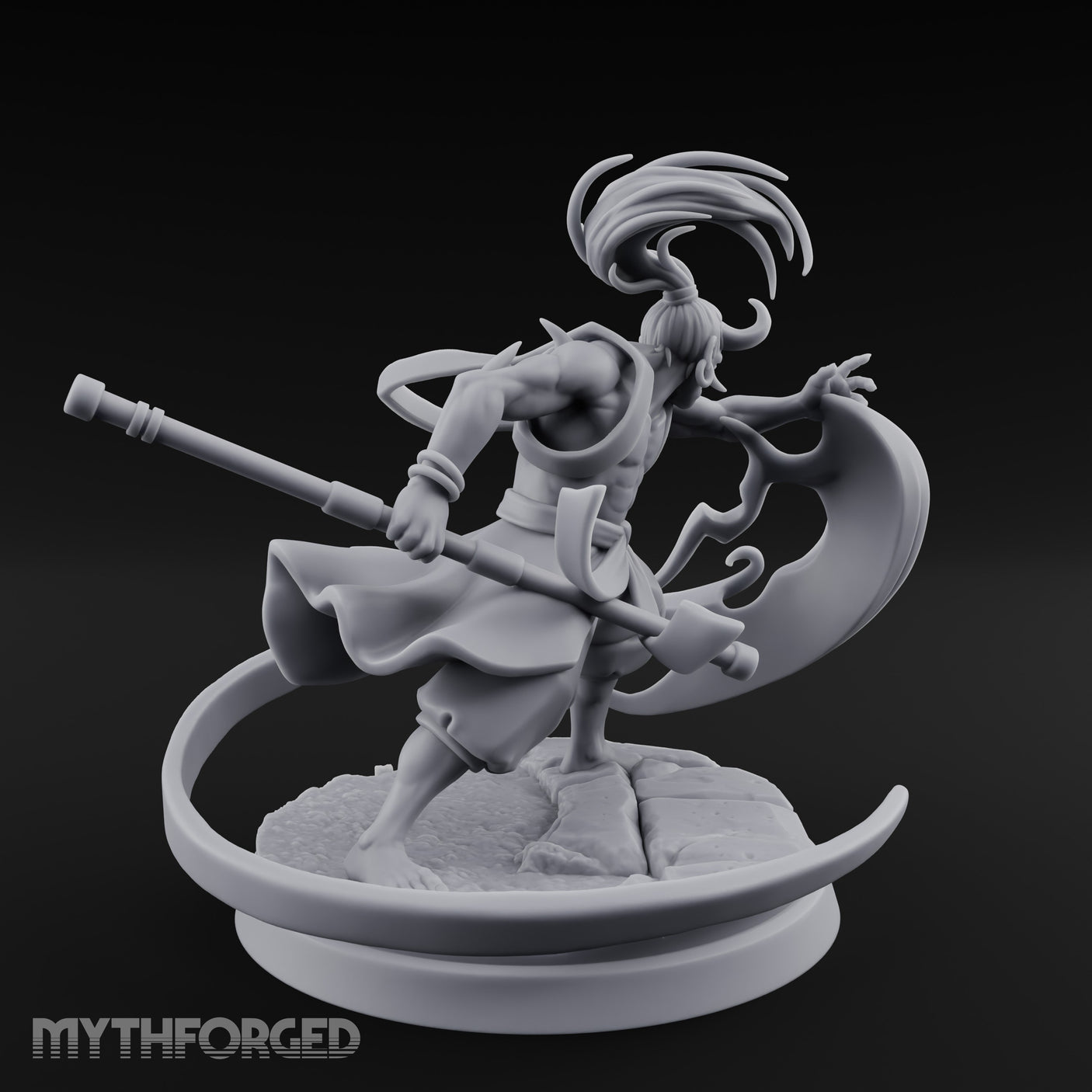 Wind Whipping Staff Spinning Oni Shaman gallery 5