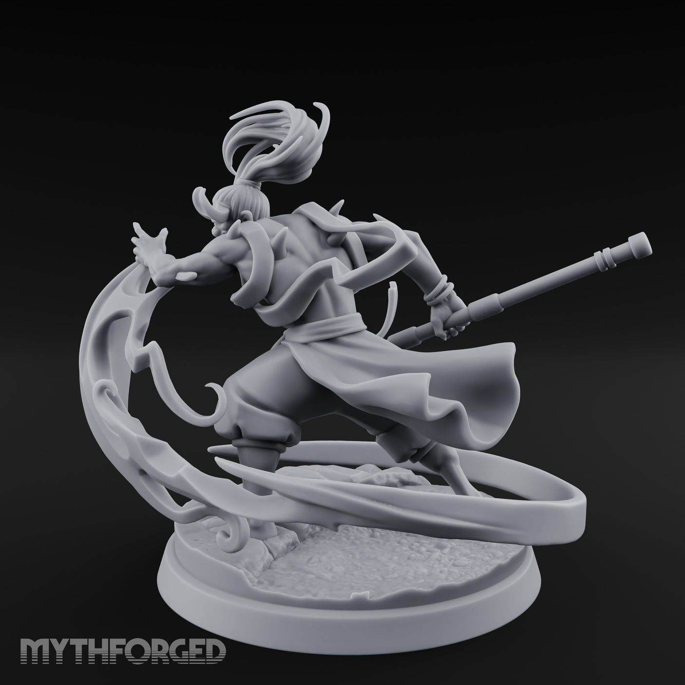 Wind Whipping Staff Spinning Oni Shaman gallery 8