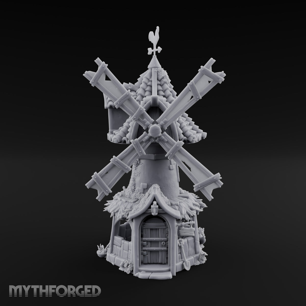 Rooster-Vane Windmill