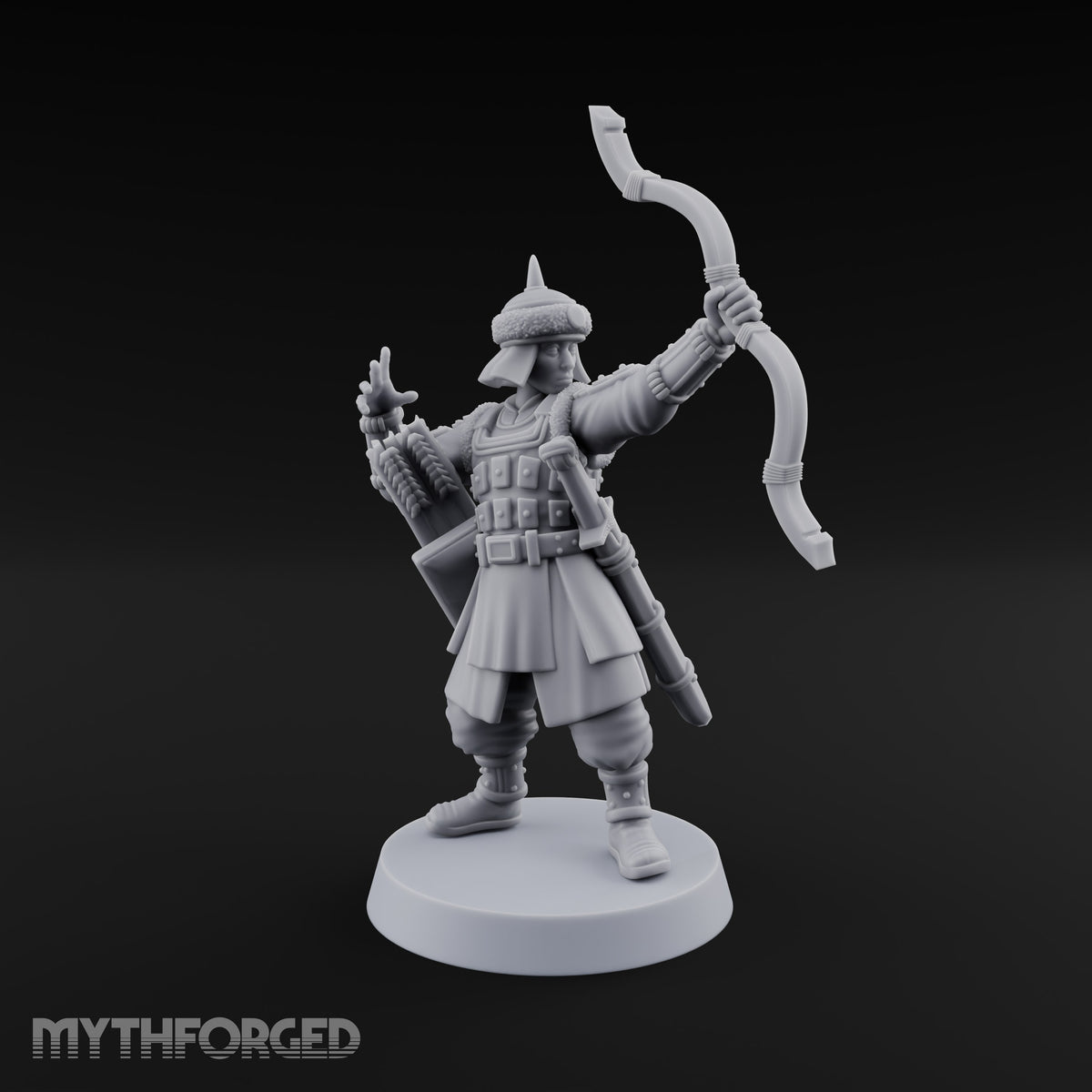 Steppe Wind at Their Backs Human Steppe Archers with Recurve Bows — C