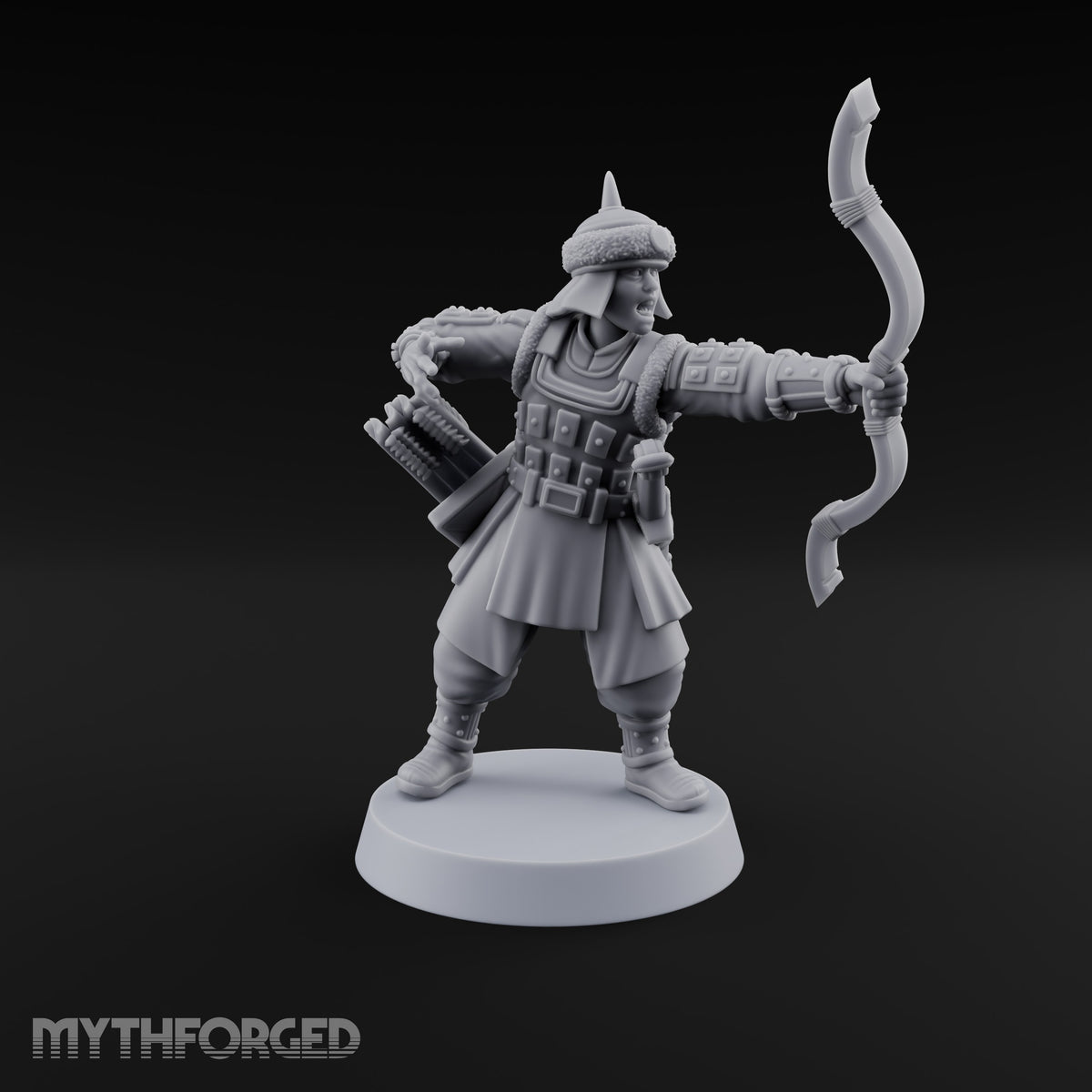Steppe Wind at Their Backs Human Steppe Archers with Recurve Bows — D
