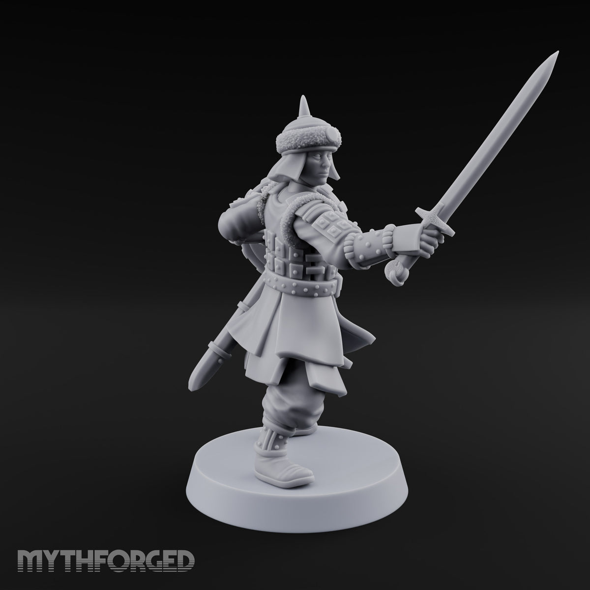 Shields Studded, Steel Singing Human Steppe Swordsman B