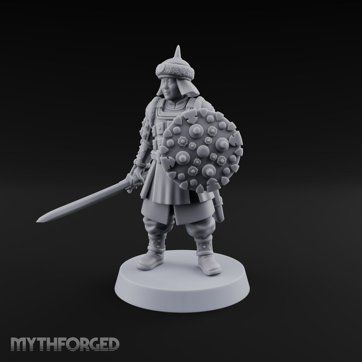 Shields Studded, Steel Singing Human Steppe Swordsman F