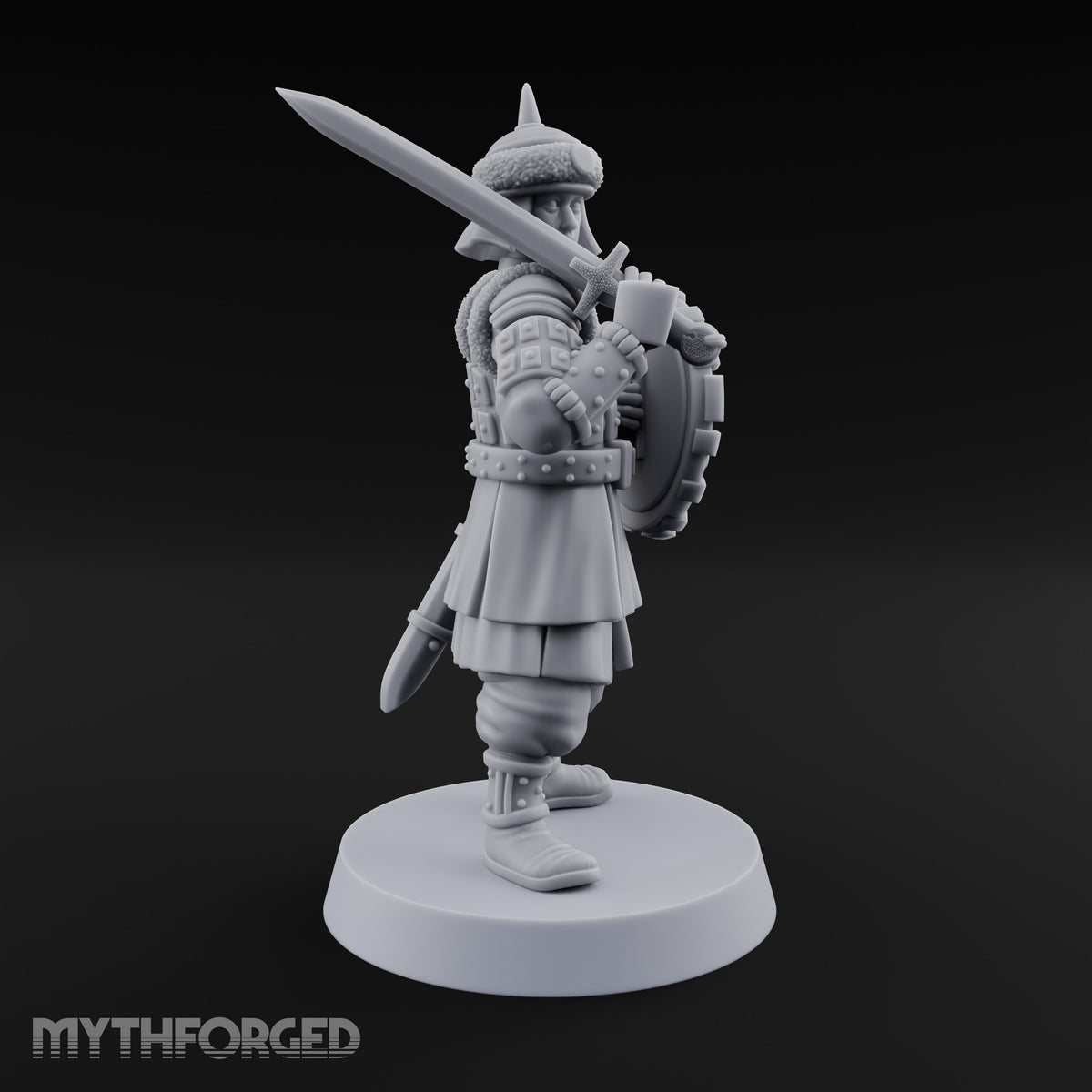 Shields Studded, Steel Singing Human Steppe Swordsman G