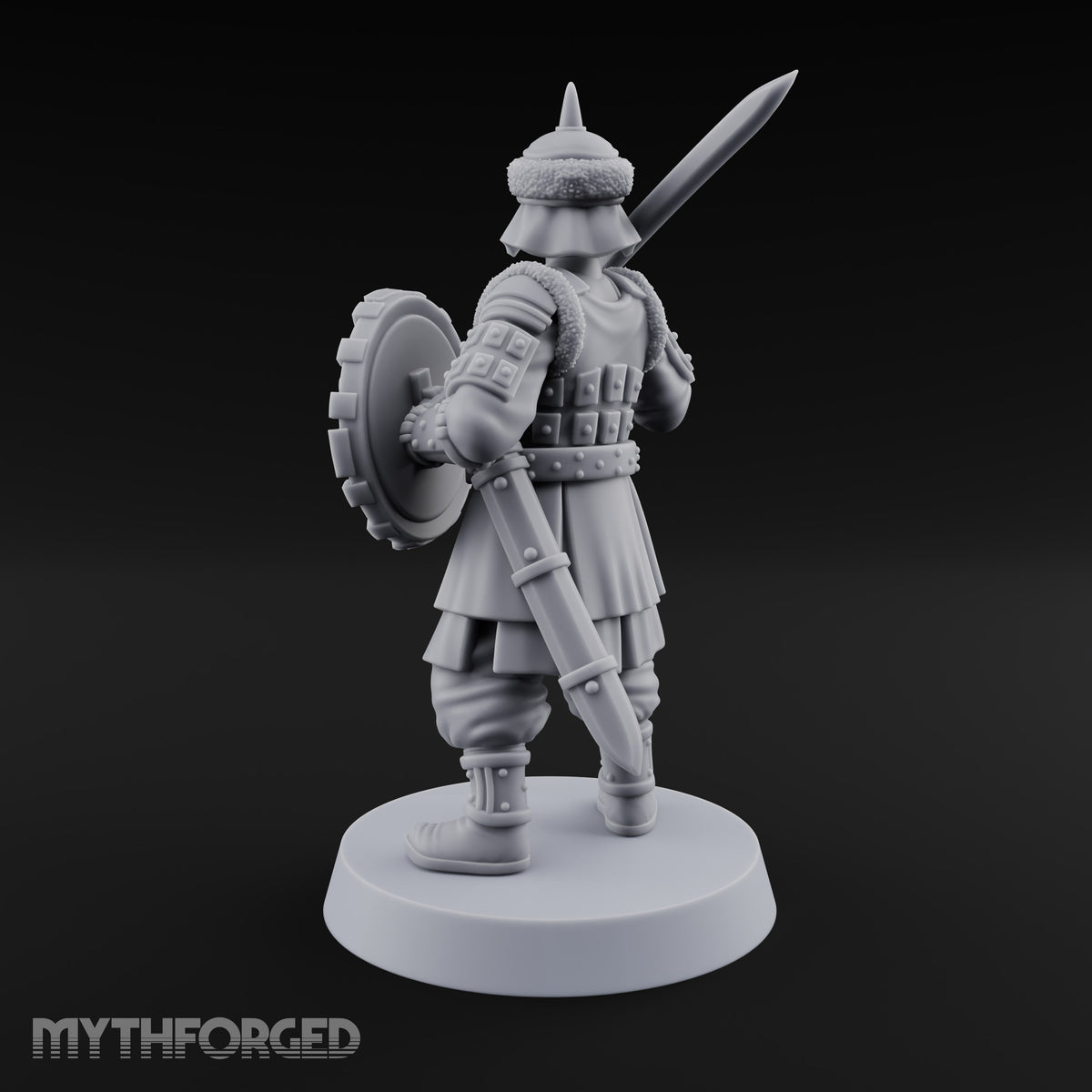 Shields Studded, Steel Singing Human Steppe Swordsman G