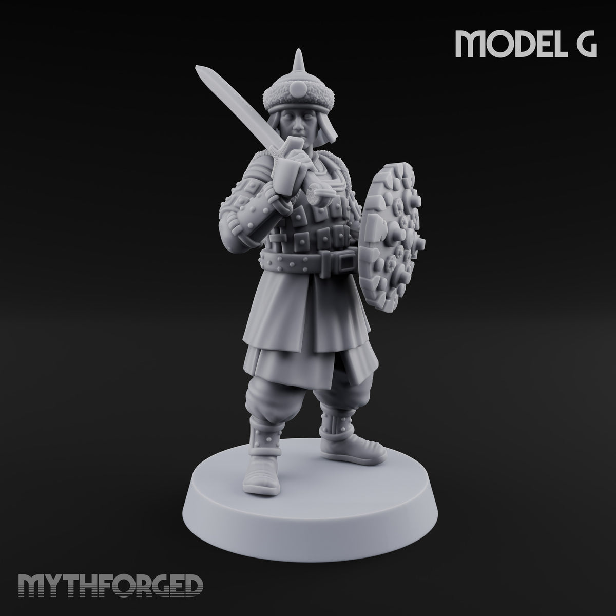 Shields Studded, Steel Singing Human Steppe Swordsman G