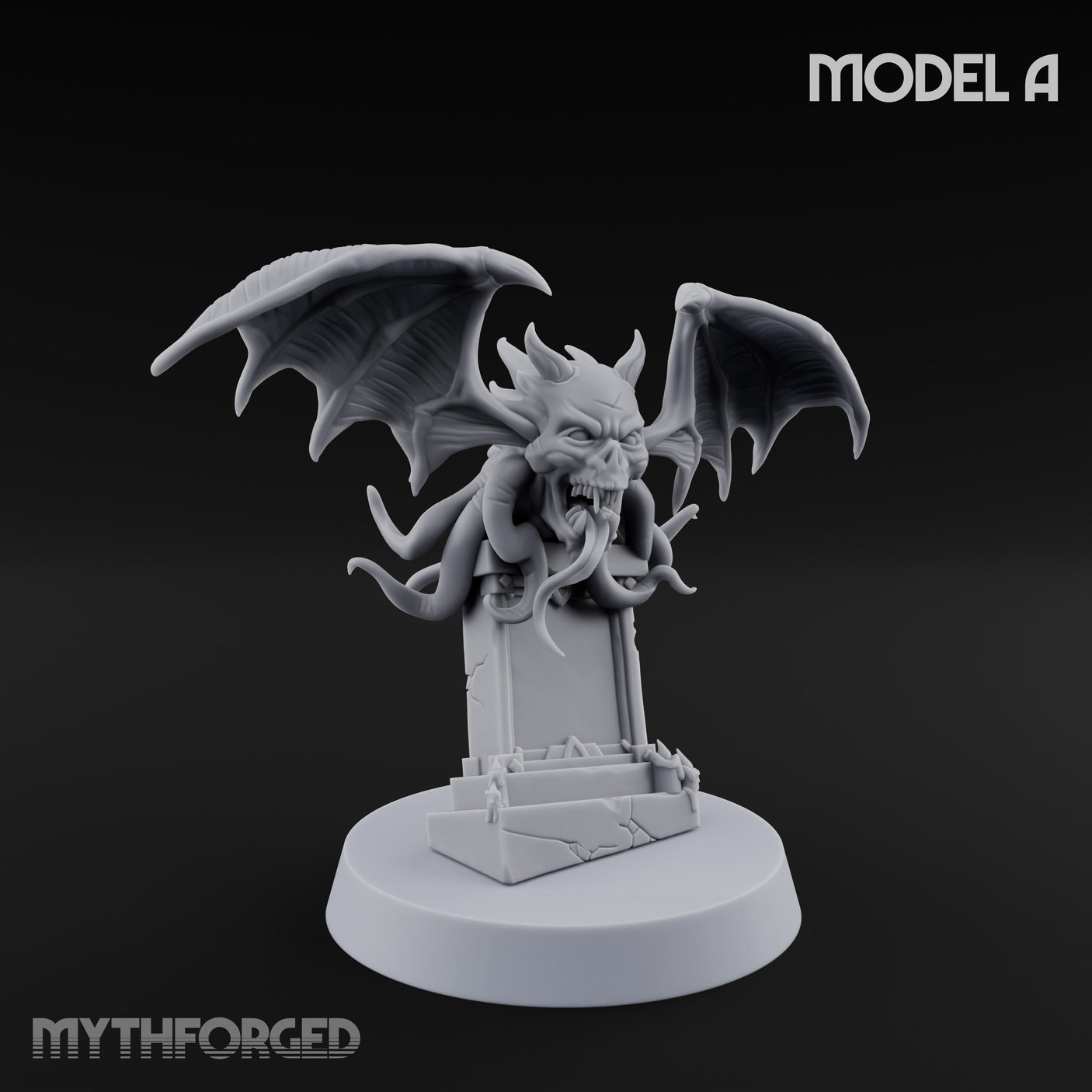 Wing Snapping Vargouilles Miniature for Dungeons and Dragons, Pathfinder or other TTRPGs