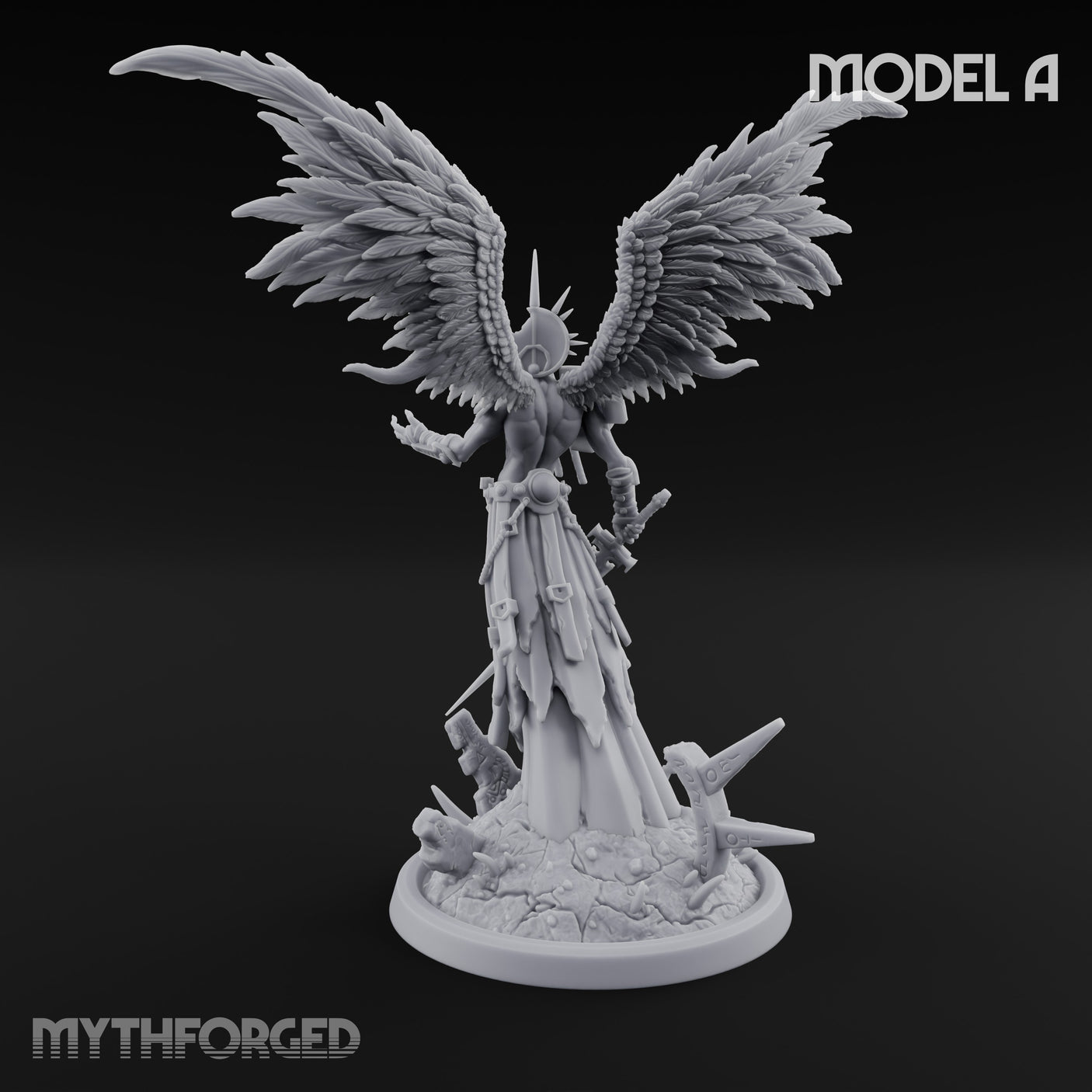Wings Spread Descending Seraph Warrior A gallery 5