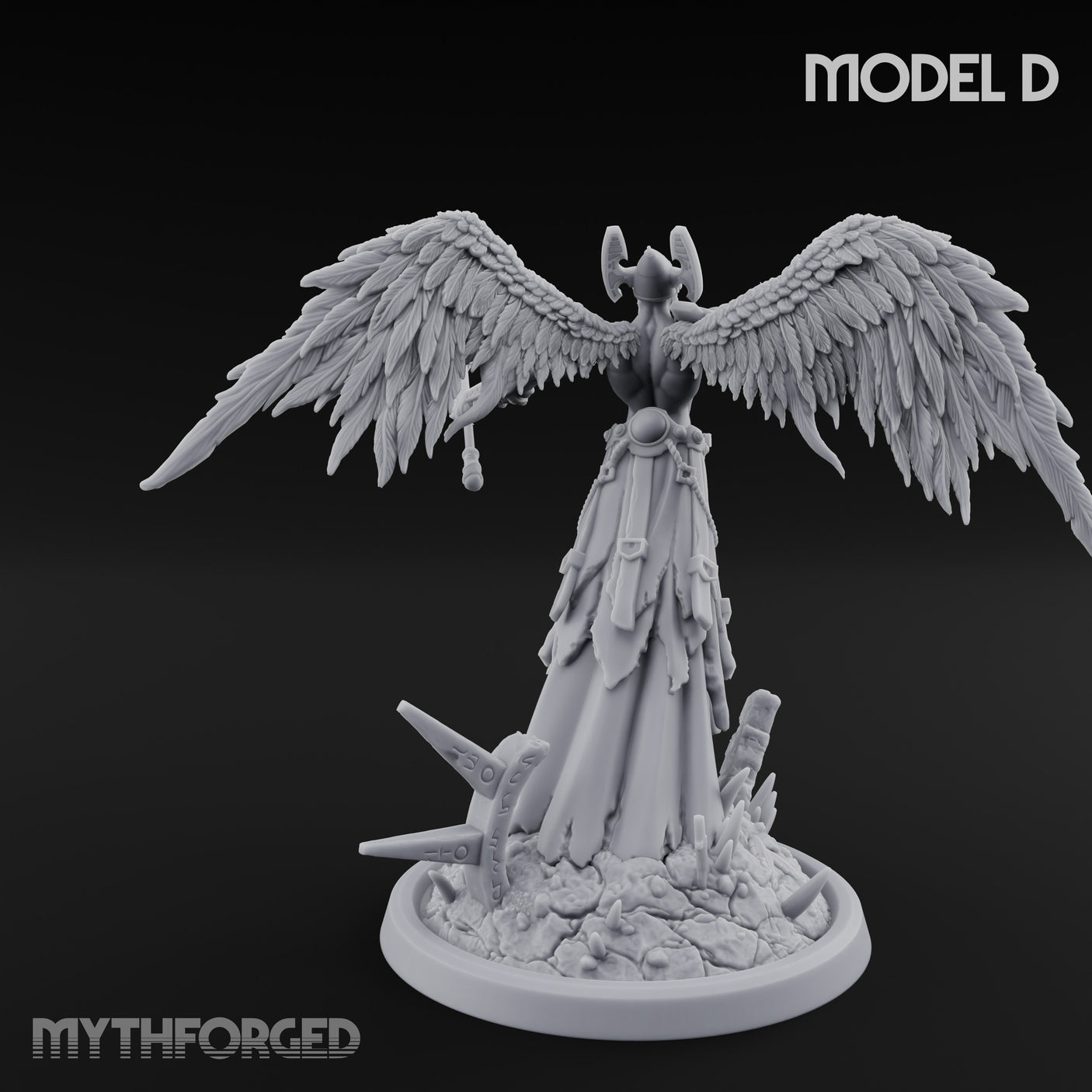 Wings Spread Descending Seraph Warrior D gallery 4