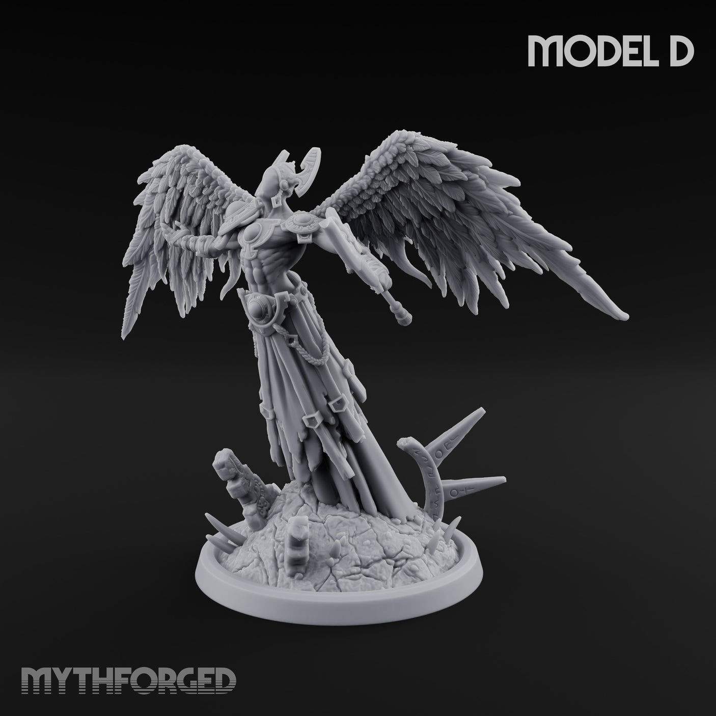 Wings Spread Descending Seraph Warrior D gallery 7