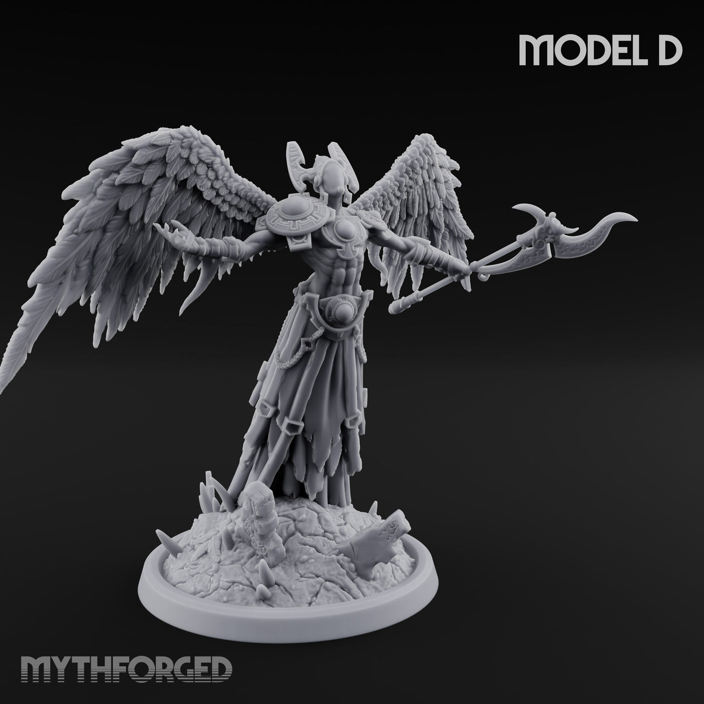 Wings Spread Descending Seraph Warrior D gallery 9