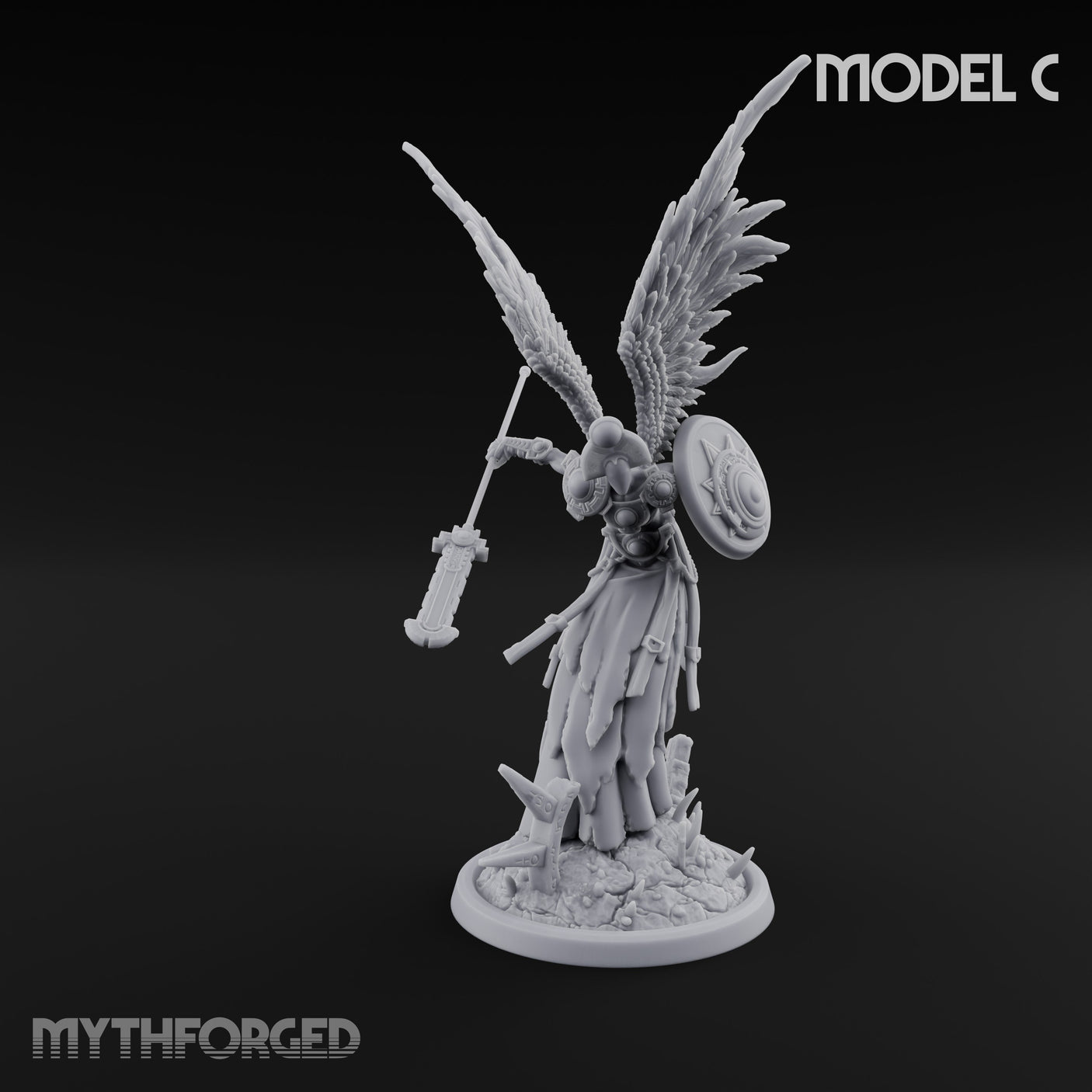 Wings Spread Descending Seraph Warriors — C gallery 1
