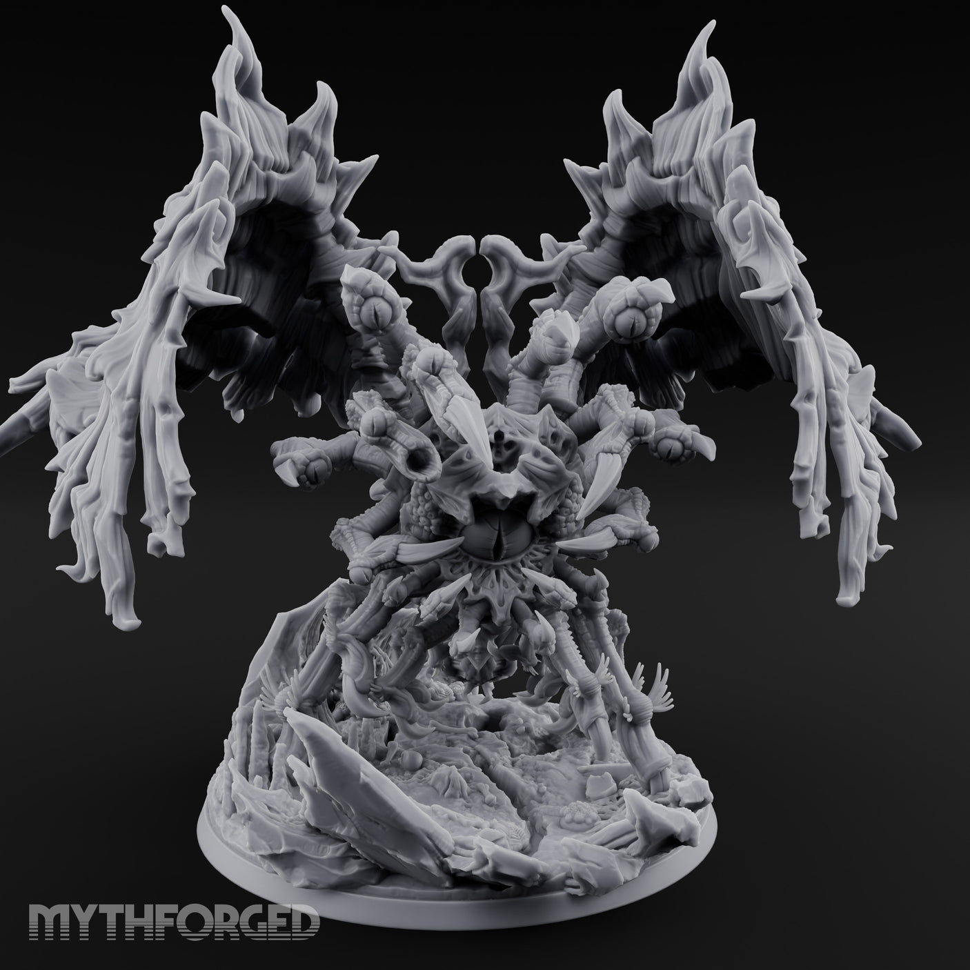 Wings Spreading Beholder Dragon Overlord Miniature for Dungeons and Dragons, Pathfinder or other TTRPGs