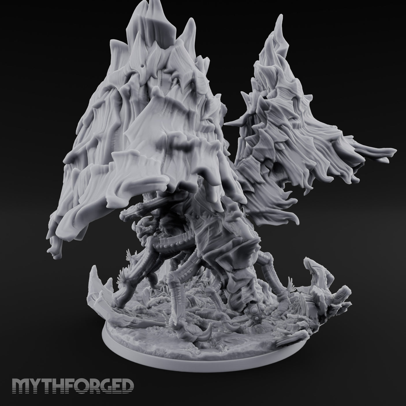 Wings Spreading Beholder Dragon Overlord Miniature for Dungeons and Dragons, Pathfinder or other TTRPGs