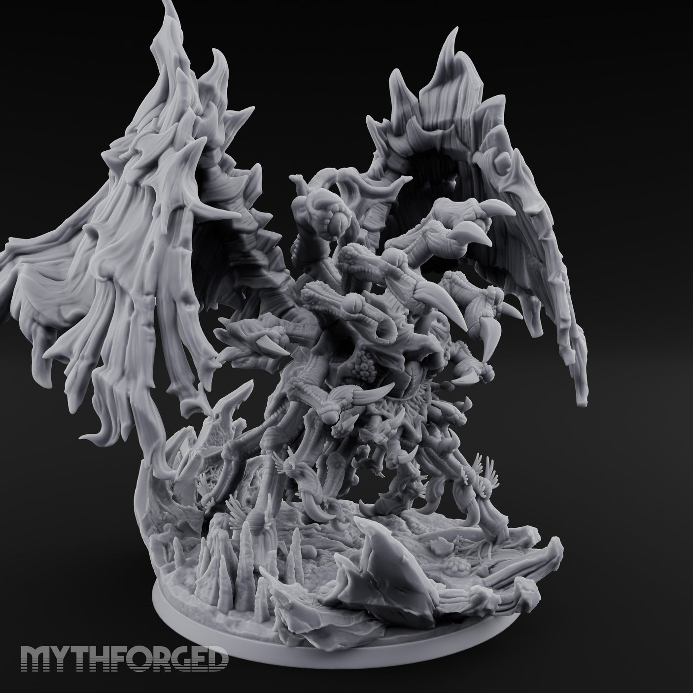 Wings Spreading Beholder Dragon Overlord Miniature for Dungeons and Dragons, Pathfinder or other TTRPGs