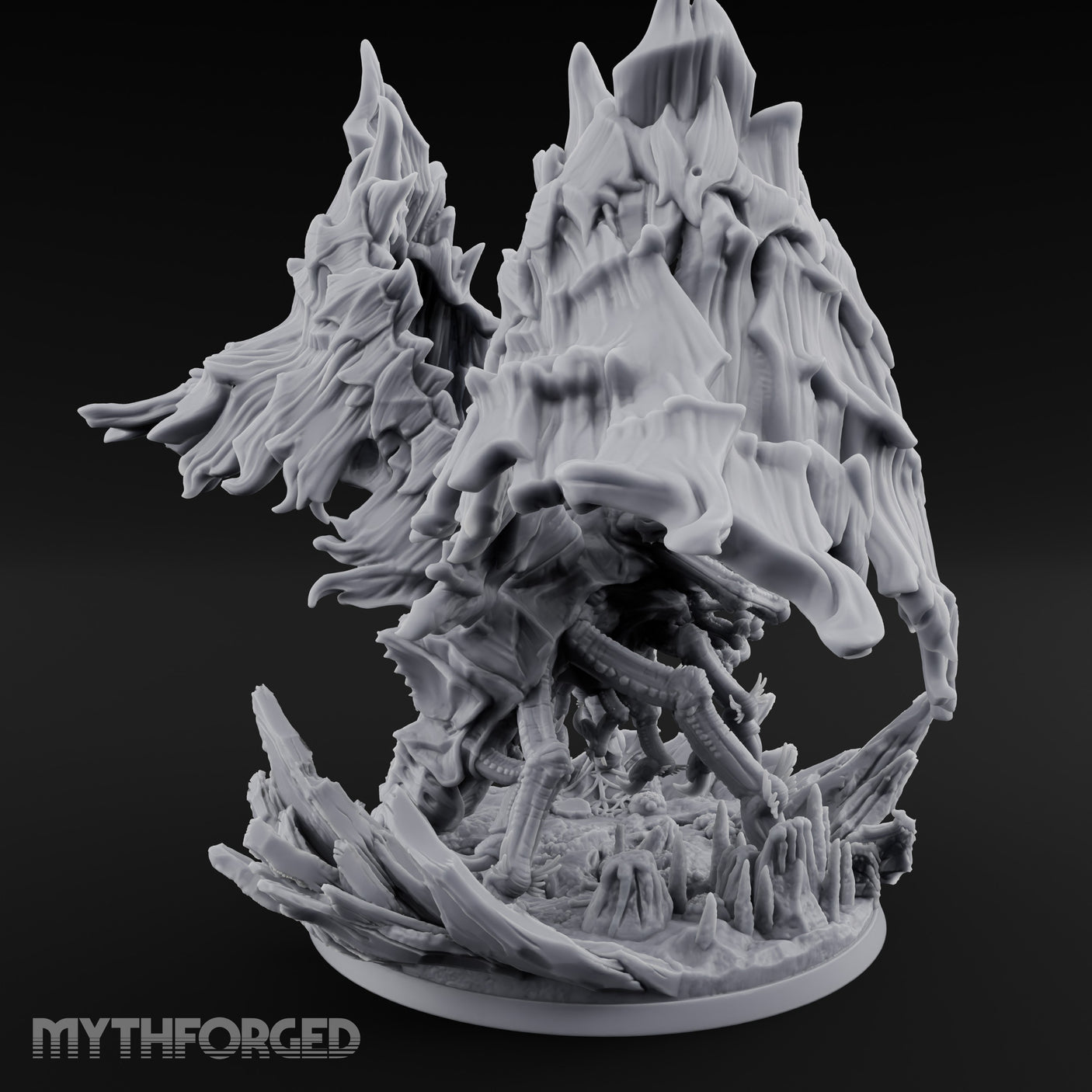 Wings Spreading Beholder Dragon Overlord Miniature for Dungeons and Dragons, Pathfinder or other TTRPGs