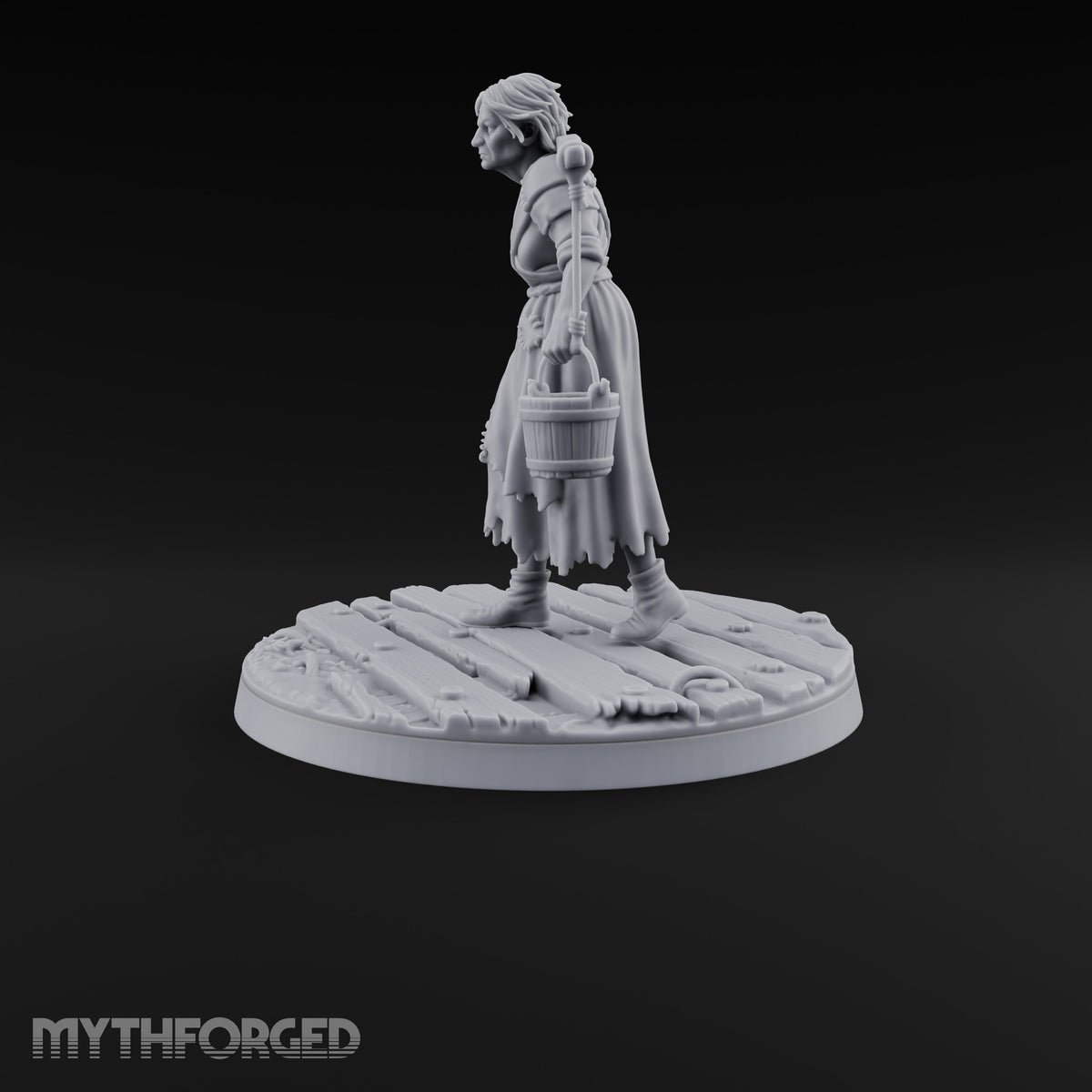 Making Ends Meet Human Slum Dweller G Miniature for Dungeons and Dragons, Pathfinder or other TTRPGs