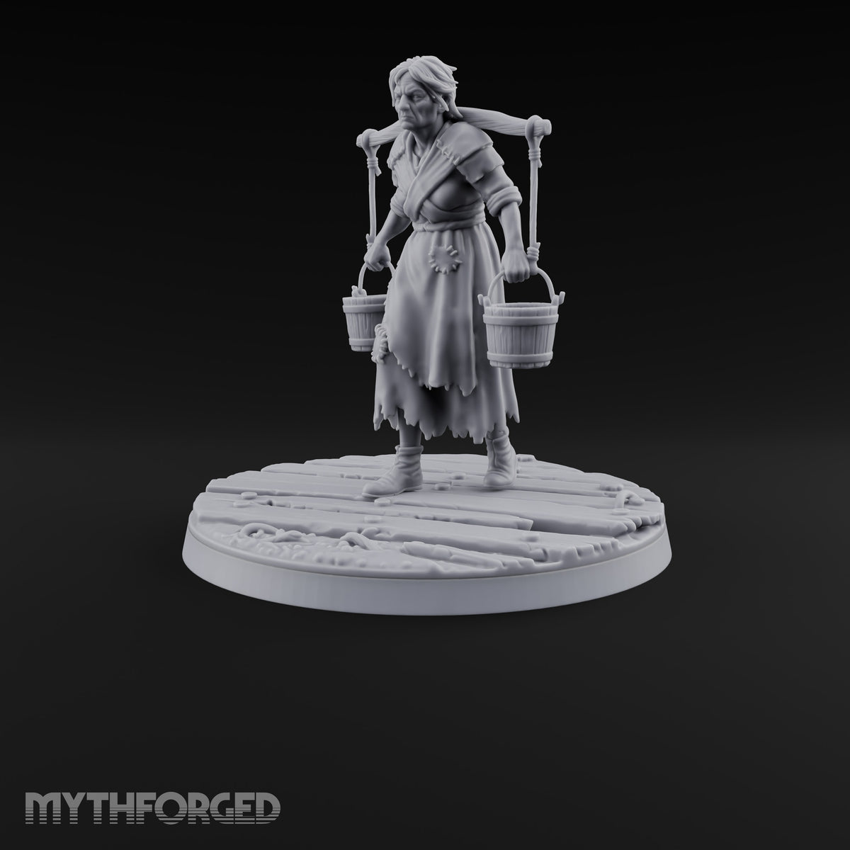 Making Ends Meet Human Slum Dweller G Miniature for Dungeons and Dragons, Pathfinder or other TTRPGs