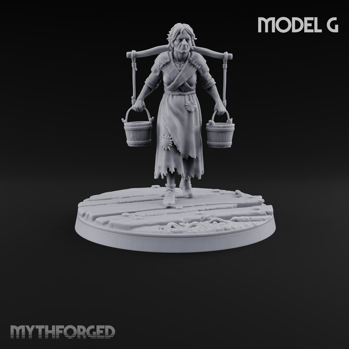 Making Ends Meet Human Slum Dweller G Miniature for Dungeons and Dragons, Pathfinder or other TTRPGs
