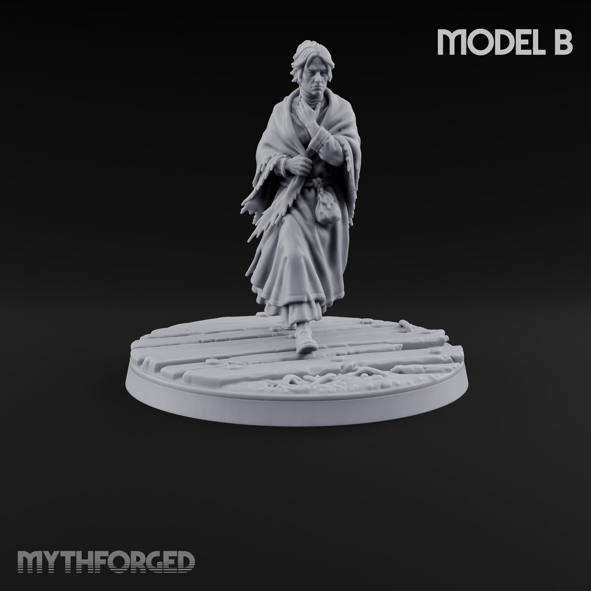 Succumbing to the Change Human Mutants Miniature for Dungeons and Dragons, Pathfinder or other TTRPGs