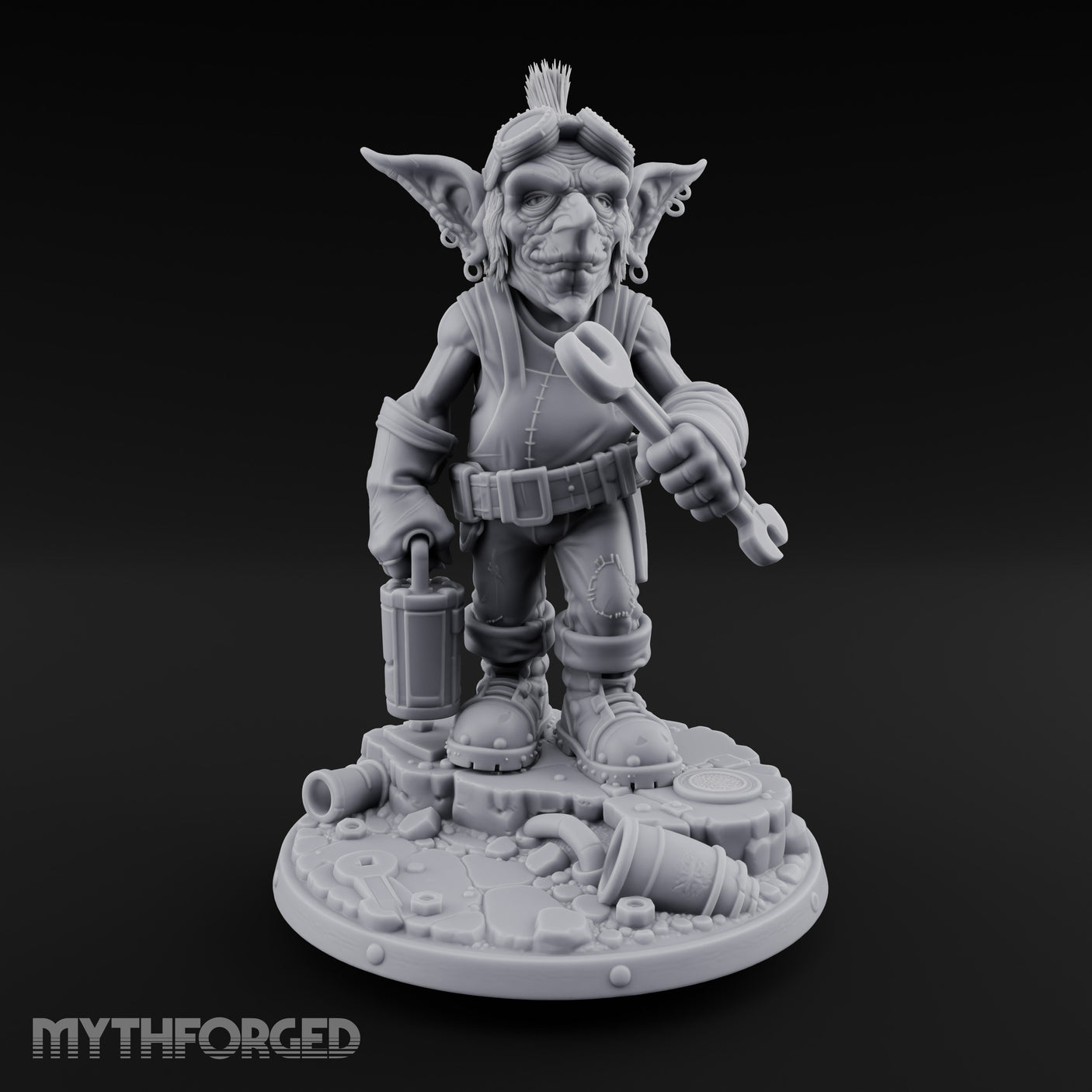 Wrench Wielding Goblin Mechanic