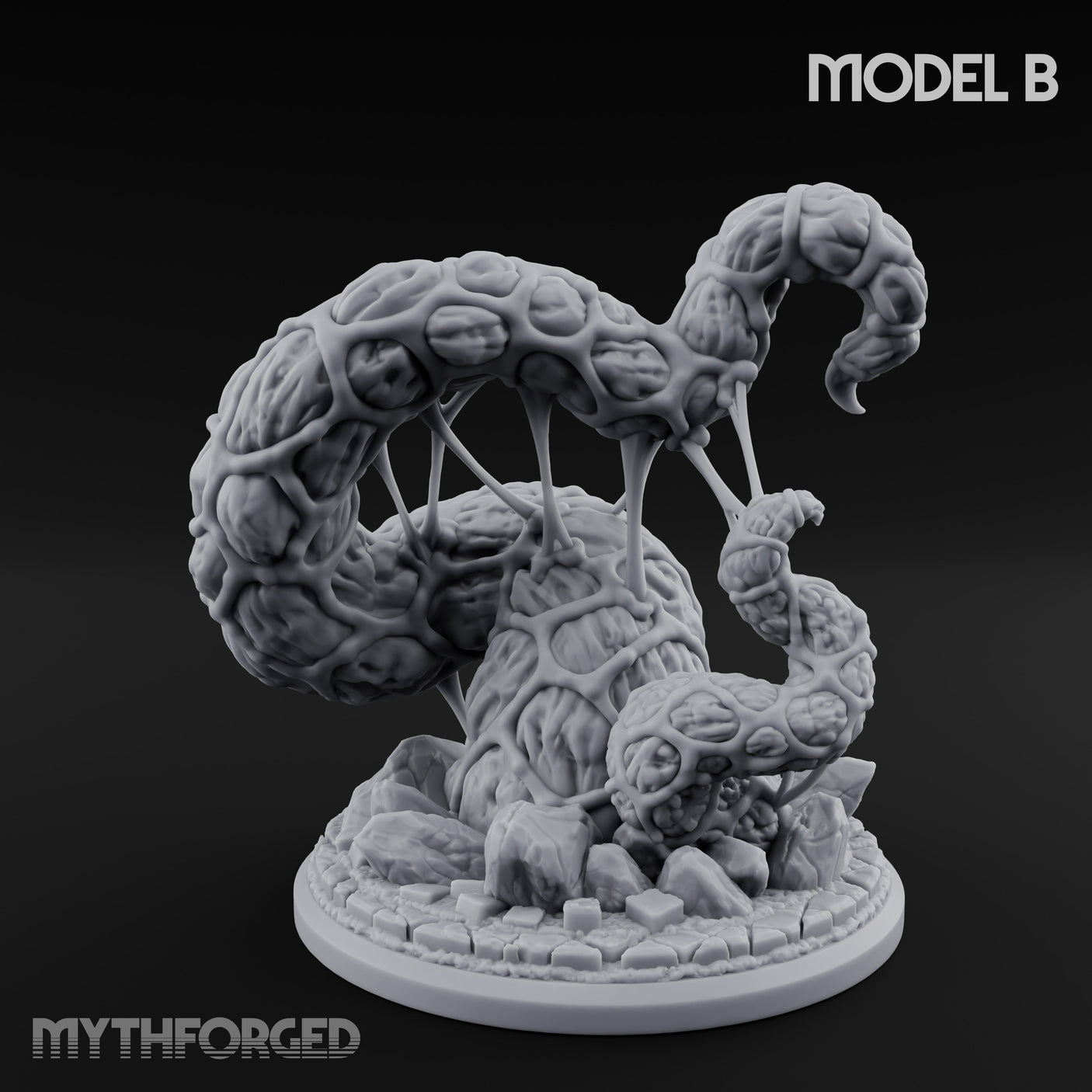 Writhing Reaching Dark Young of Shub-Niggurath B Miniature for Dungeons and Dragons, Pathfinder or other TTRPGs