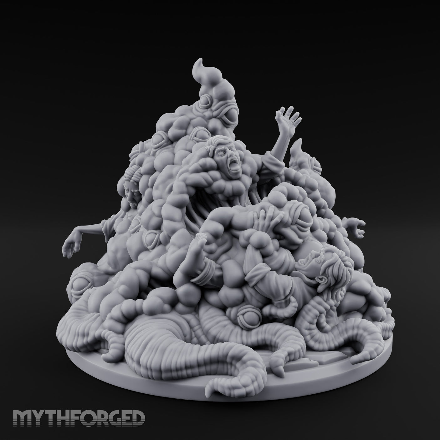 Writhing Screaming Gibbering Mouther Miniature for Dungeons and Dragons, Pathfinder or other TTRPGs