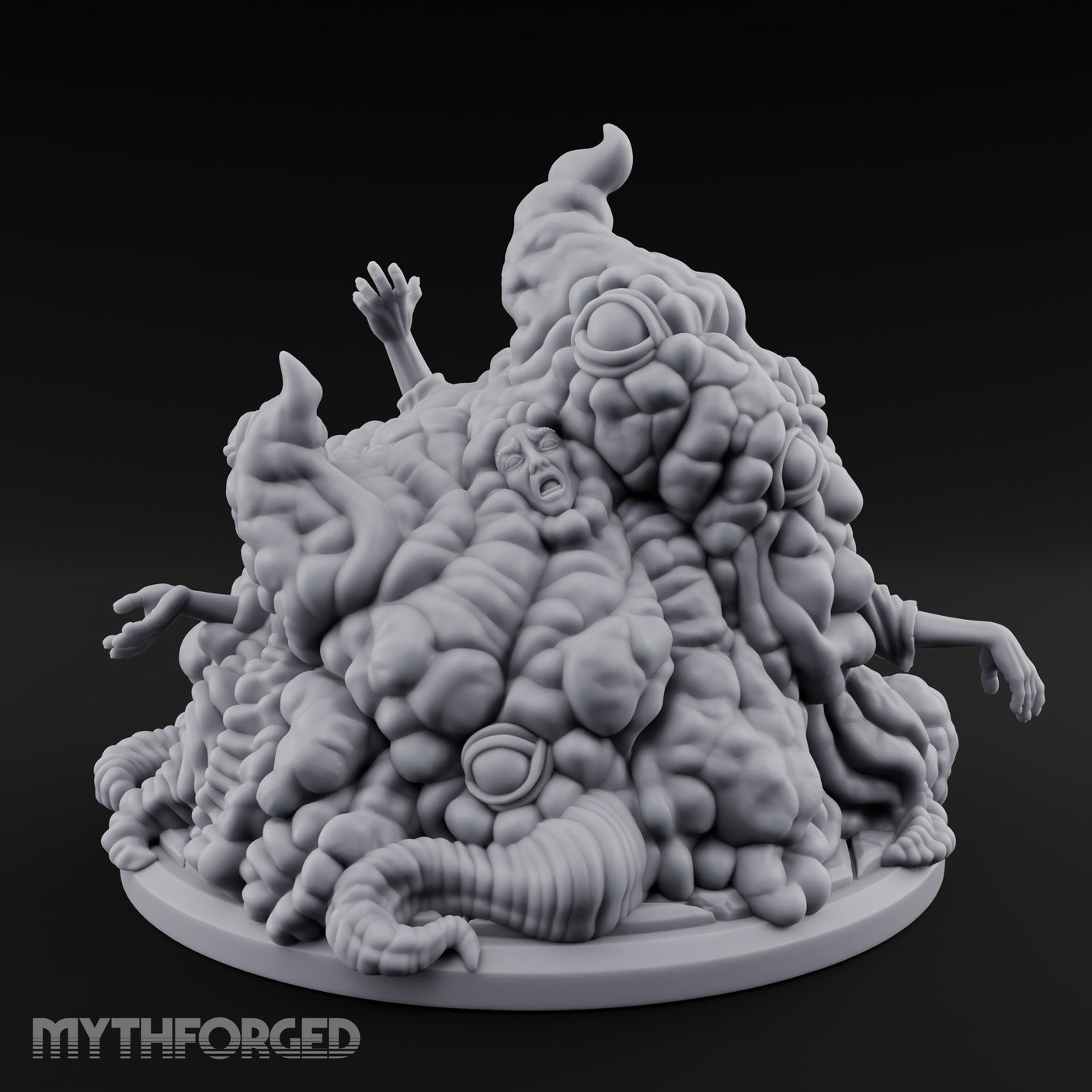 Writhing Screaming Gibbering Mouther Miniature for Dungeons and Dragons, Pathfinder or other TTRPGs
