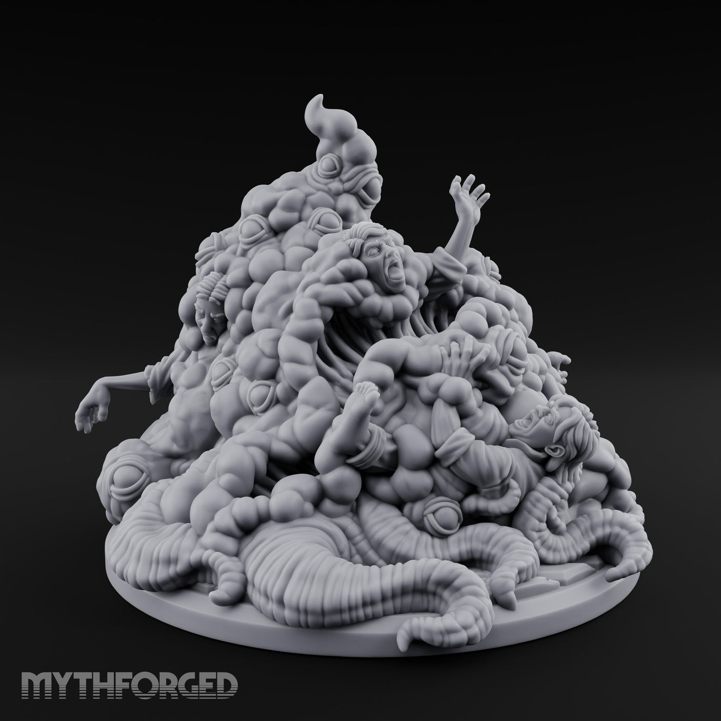 Writhing Screaming Gibbering Mouther Miniature for Dungeons and Dragons, Pathfinder or other TTRPGs