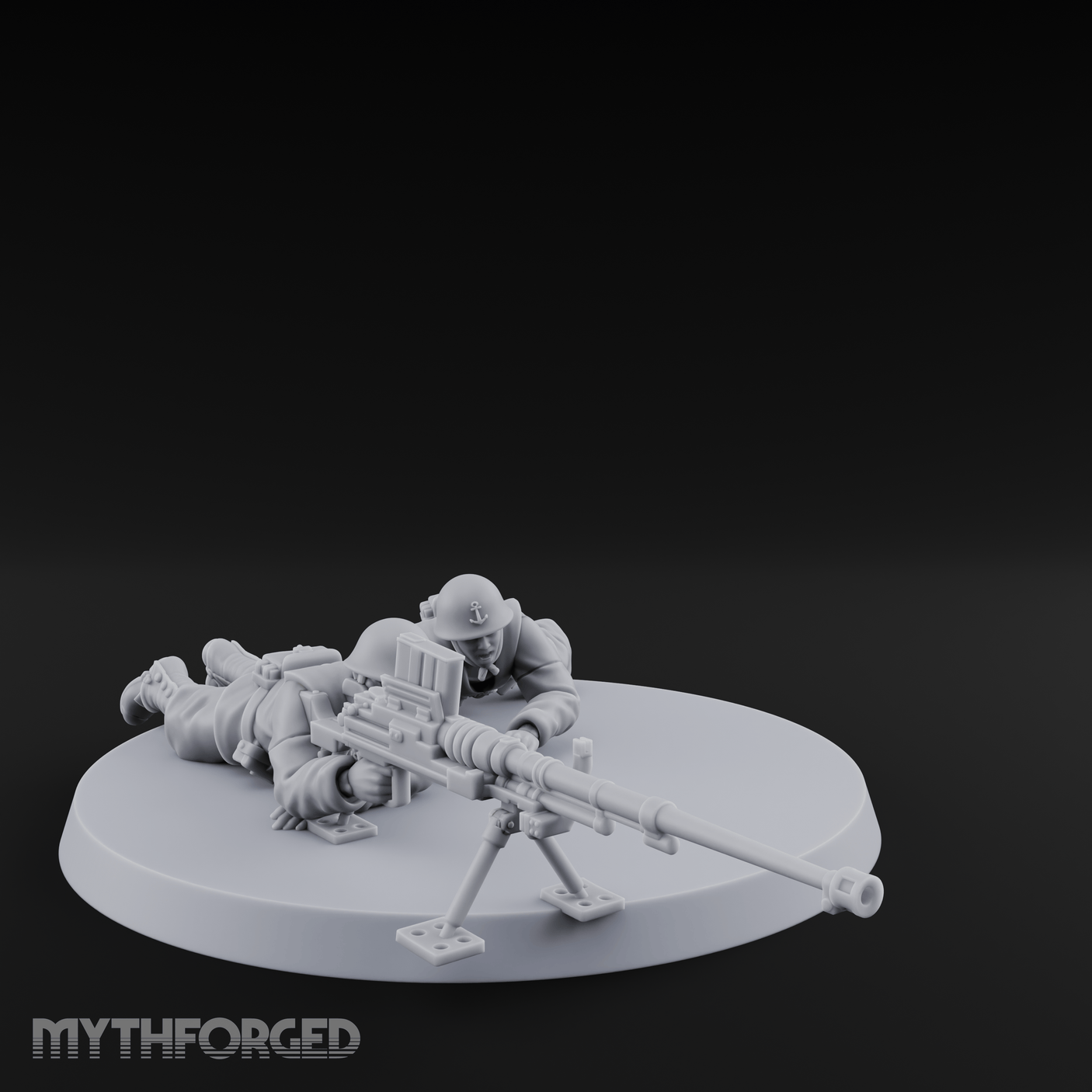 World War 2 Japanese Anti Tank Rifle Miniature for Dungeons and Dragons, Pathfinder or other TTRPGs