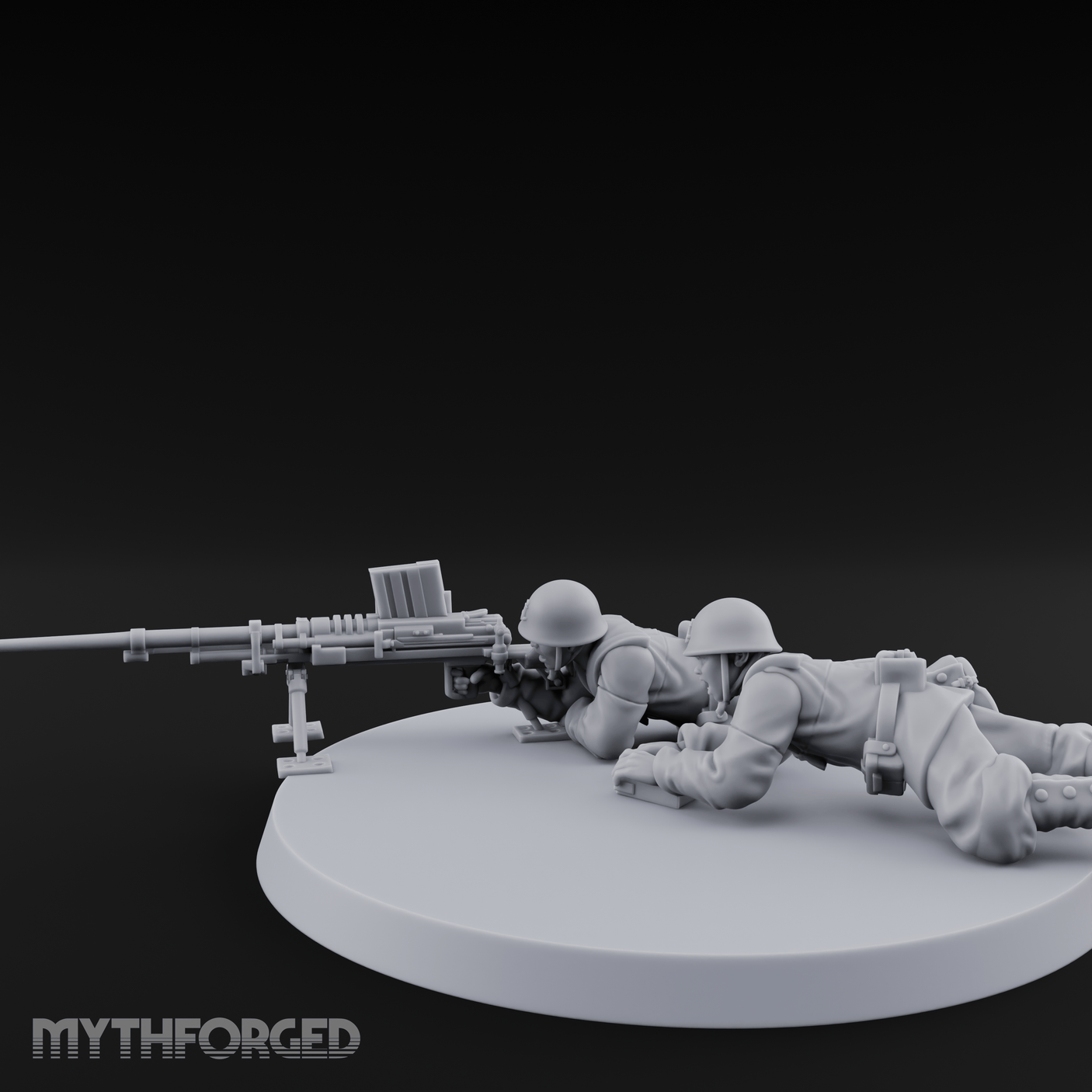 World War 2 Japanese Anti Tank Rifle Miniature for Dungeons and Dragons, Pathfinder or other TTRPGs