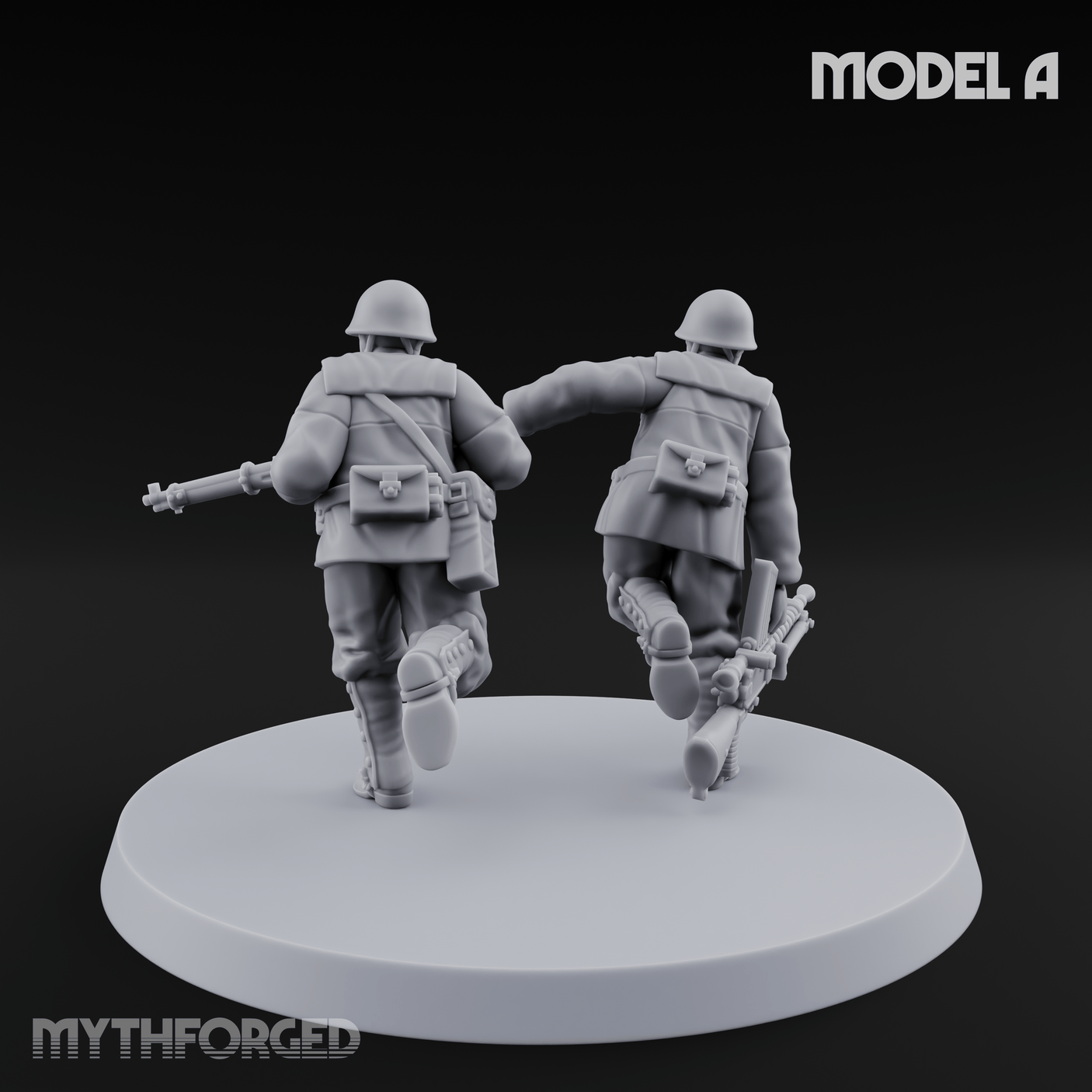 World War 2 Japanese LMG Teams A Miniature for Dungeons and Dragons, Pathfinder or other TTRPGs