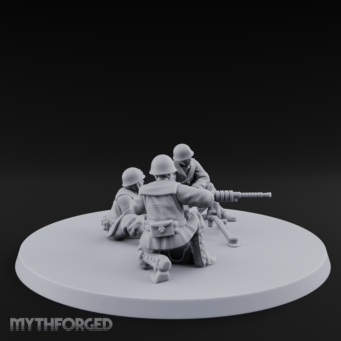 World War 2 Japanese MMG Team Miniature for Dungeons and Dragons, Pathfinder or other TTRPGs