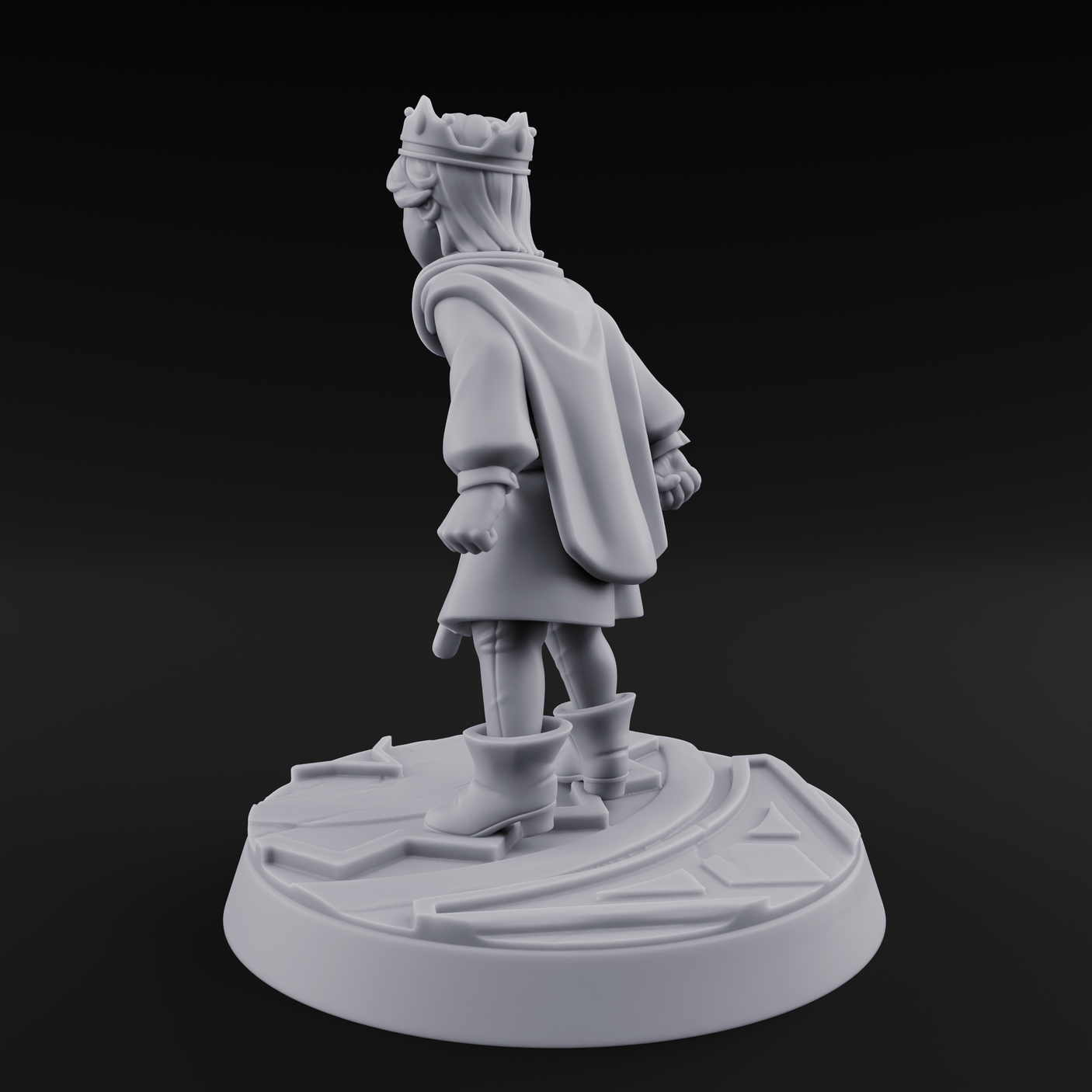 Throwing A Tantrum Human Prince Miniature for Dungeons and Dragons, Pathfinder or other TTRPGs