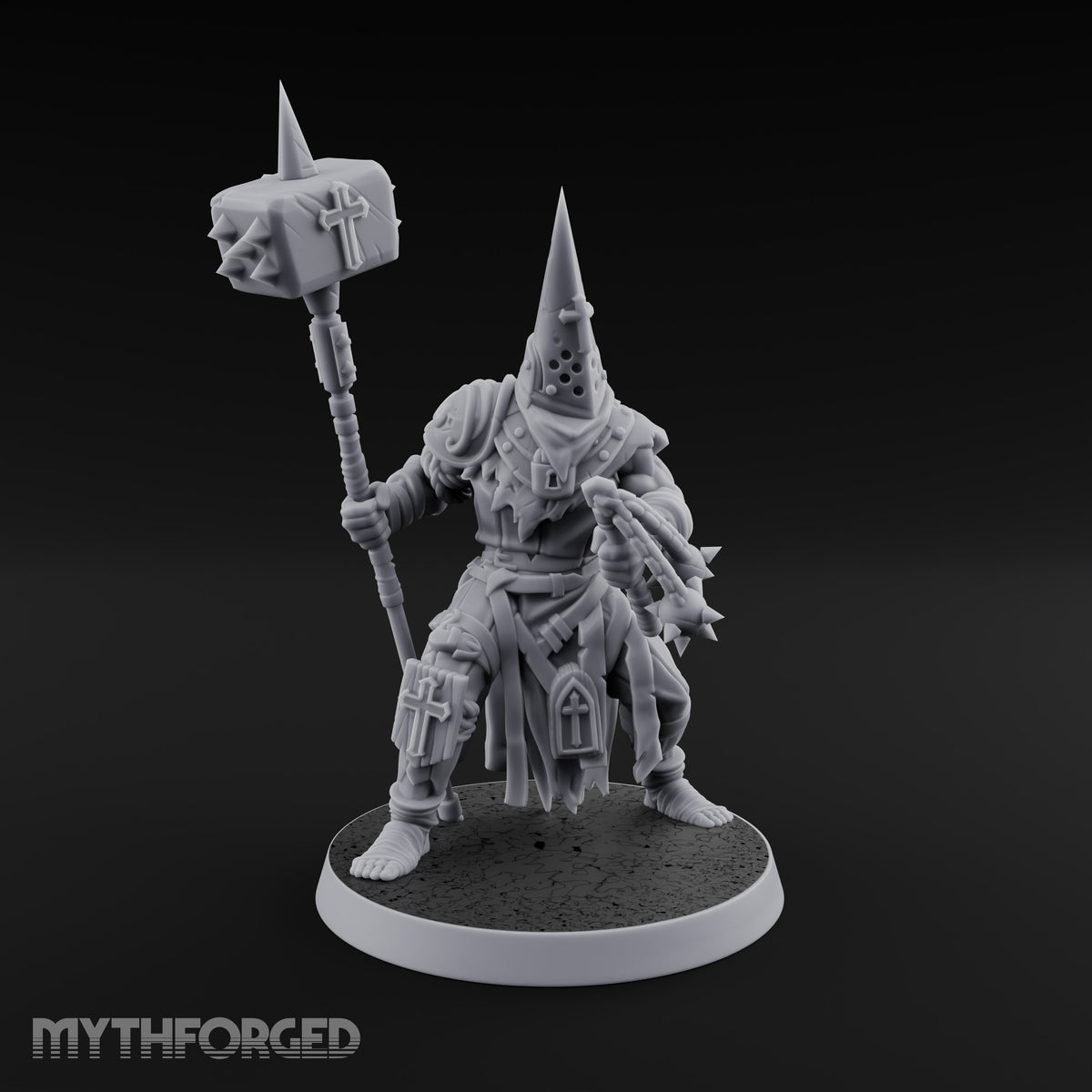 Rallying the Faithful Human Zealot A Miniature for Dungeons and Dragons, Pathfinder or other TTRPGs