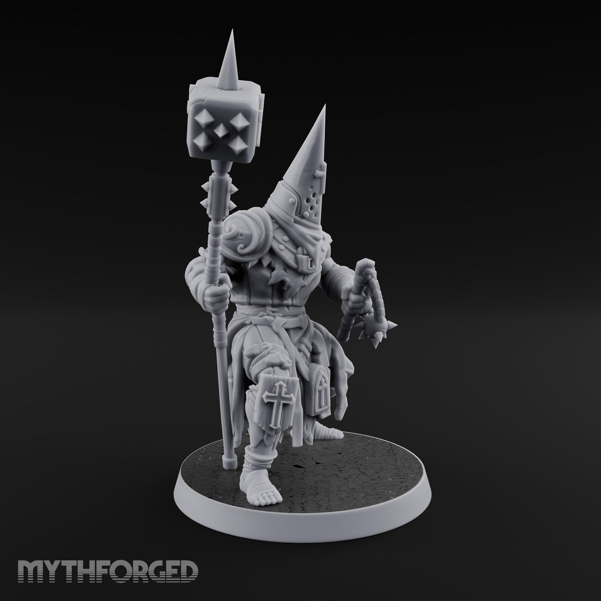 Rallying the Faithful Human Zealot A Miniature for Dungeons and Dragons, Pathfinder or other TTRPGs