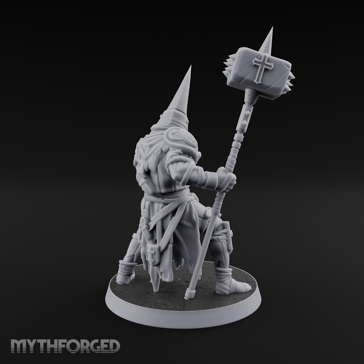 Rallying the Faithful Human Zealot A Miniature for Dungeons and Dragons, Pathfinder or other TTRPGs
