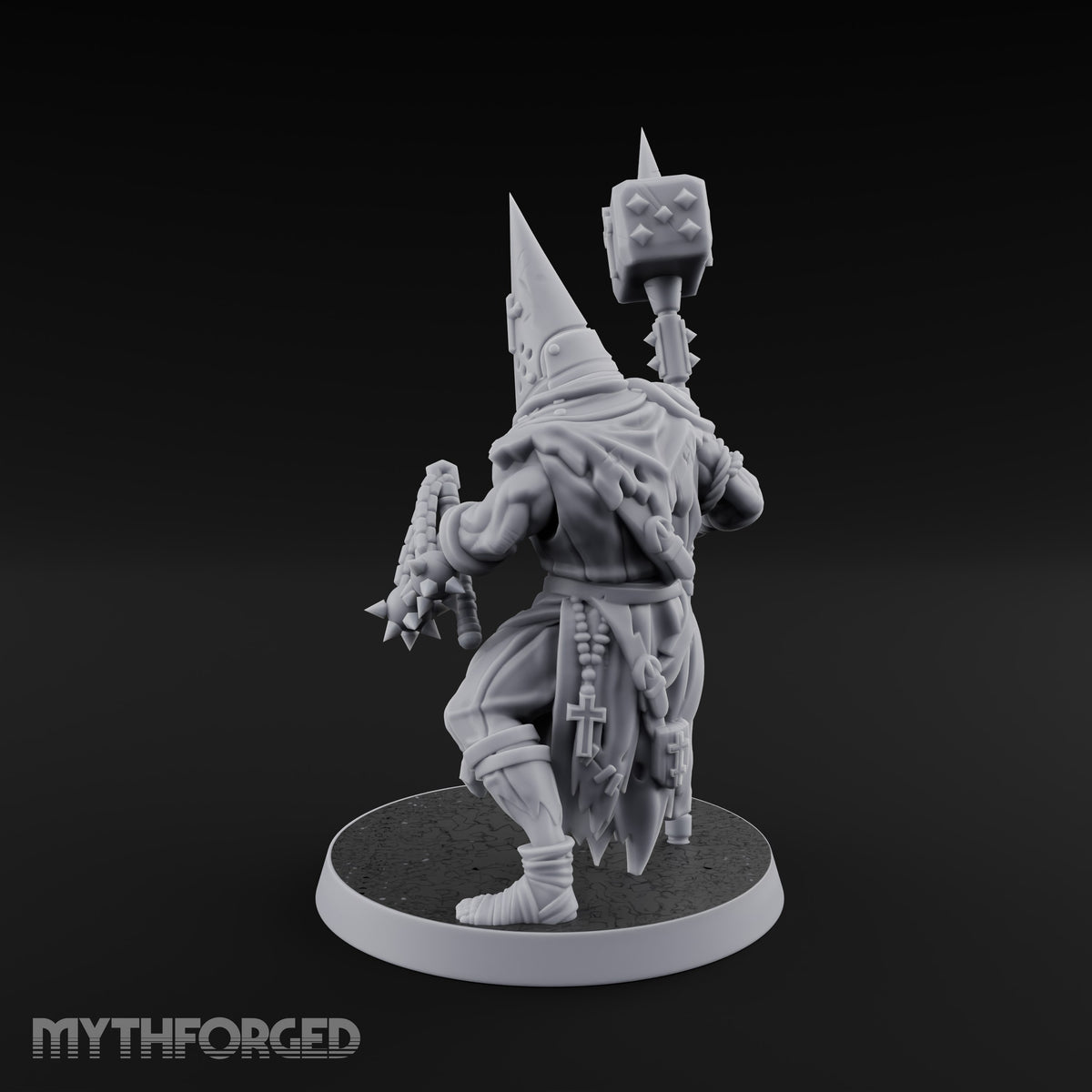 Rallying the Faithful Human Zealot A Miniature for Dungeons and Dragons, Pathfinder or other TTRPGs