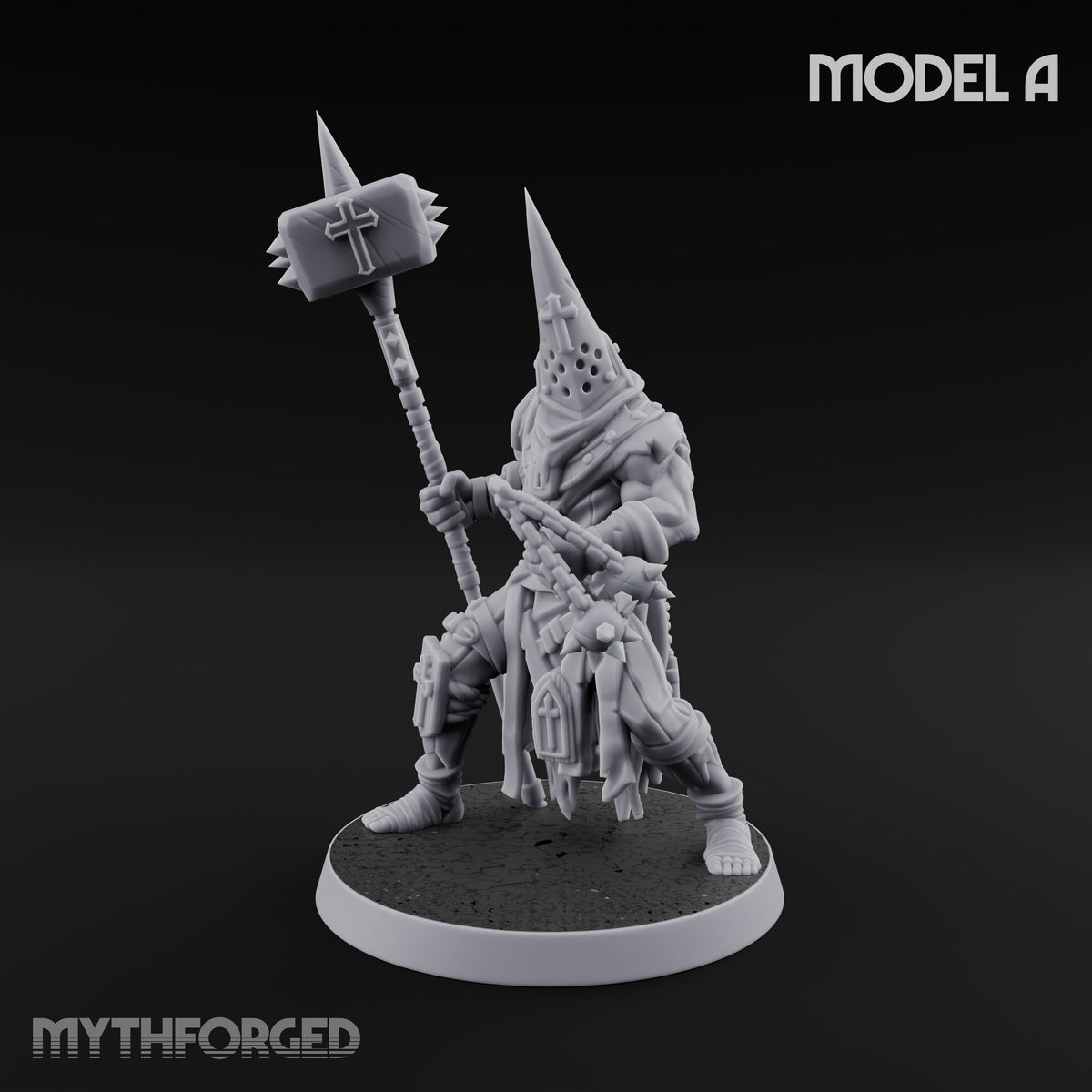 Rallying the Faithful Human Zealot A Miniature for Dungeons and Dragons, Pathfinder or other TTRPGs