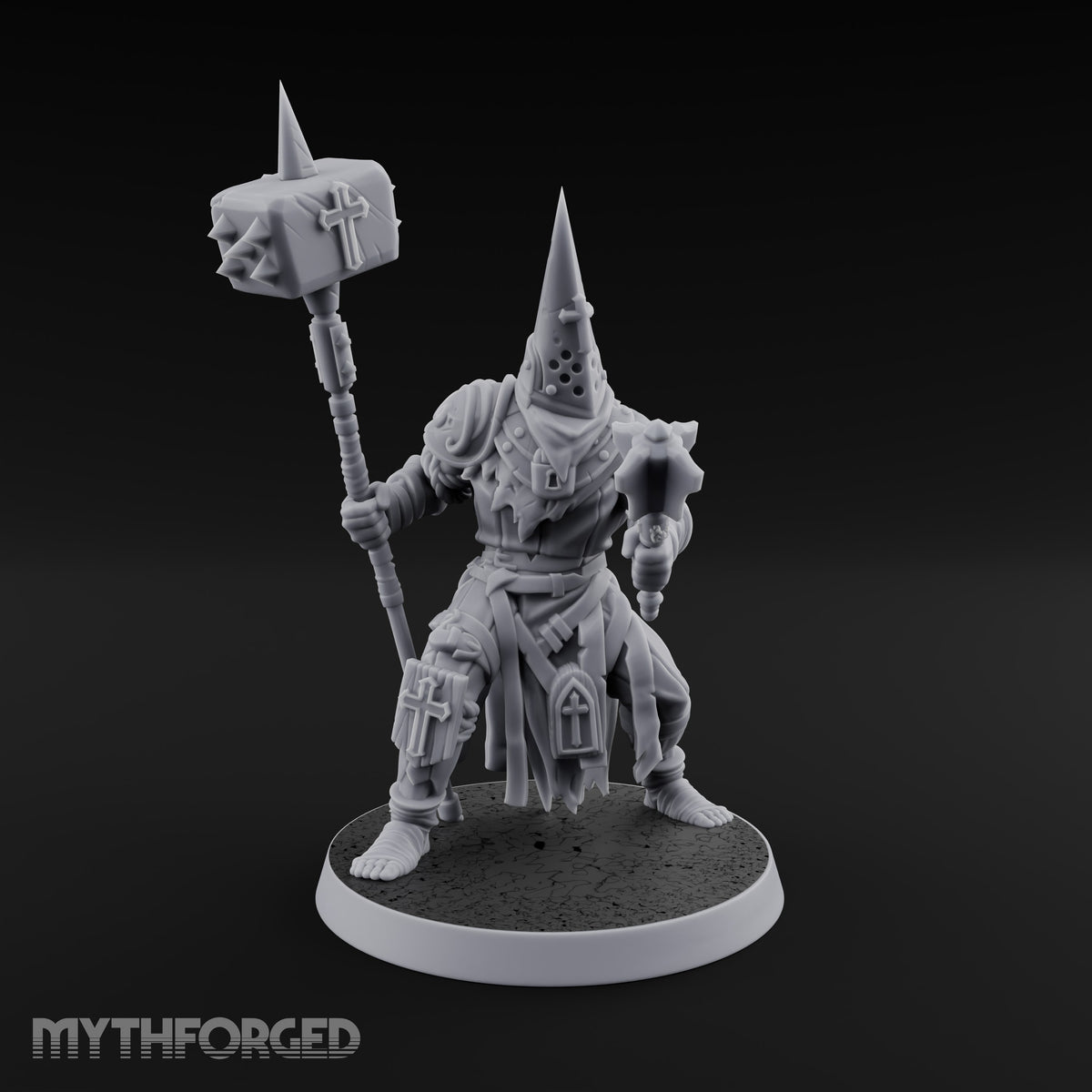 Rallying the Faithful Human Zealot A Miniature for Dungeons and Dragons, Pathfinder or other TTRPGs