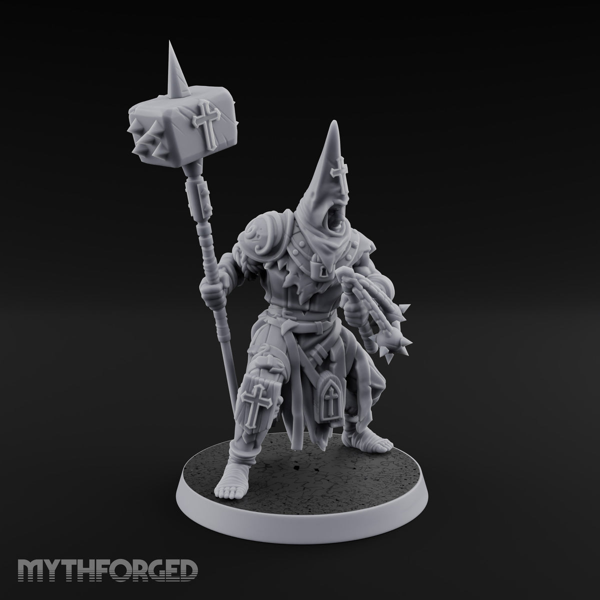 Rallying the Faithful Human Zealot A Miniature for Dungeons and Dragons, Pathfinder or other TTRPGs