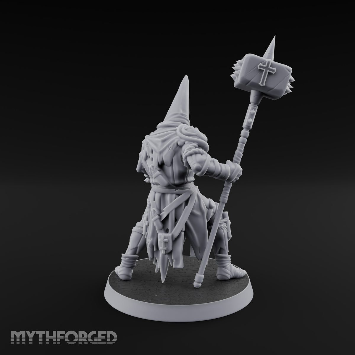 Rallying the Faithful Human Zealot A Miniature for Dungeons and Dragons, Pathfinder or other TTRPGs