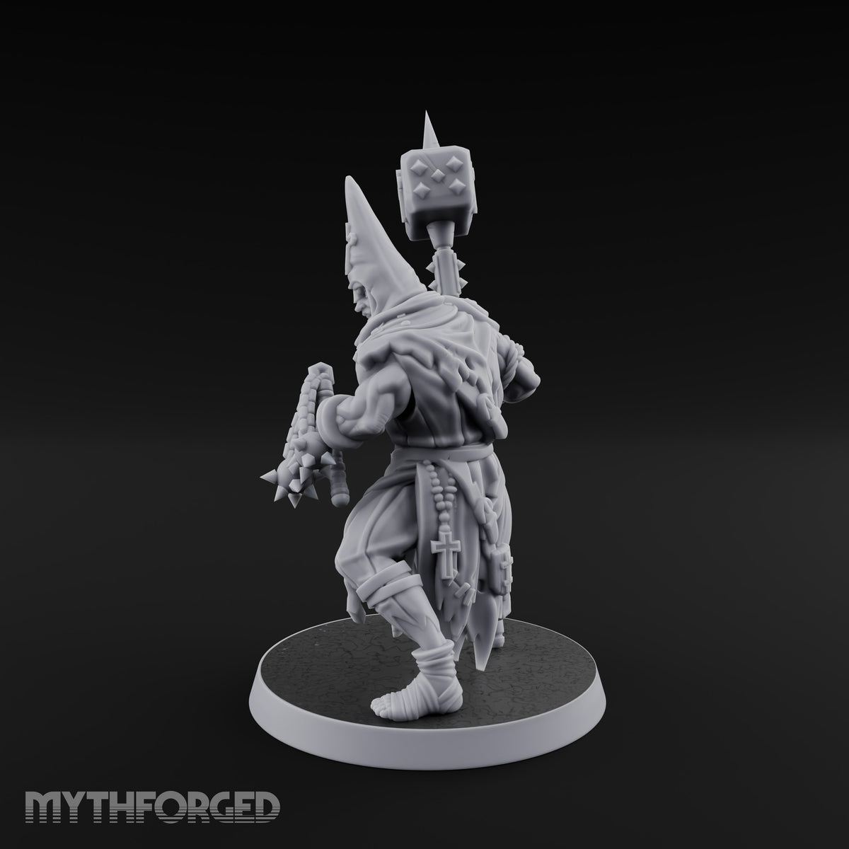 Rallying the Faithful Human Zealot A Miniature for Dungeons and Dragons, Pathfinder or other TTRPGs