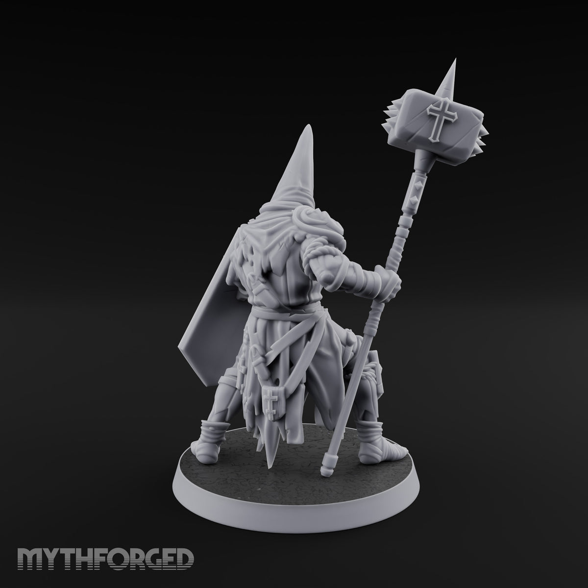 Rallying the Faithful Human Zealot A Miniature for Dungeons and Dragons, Pathfinder or other TTRPGs