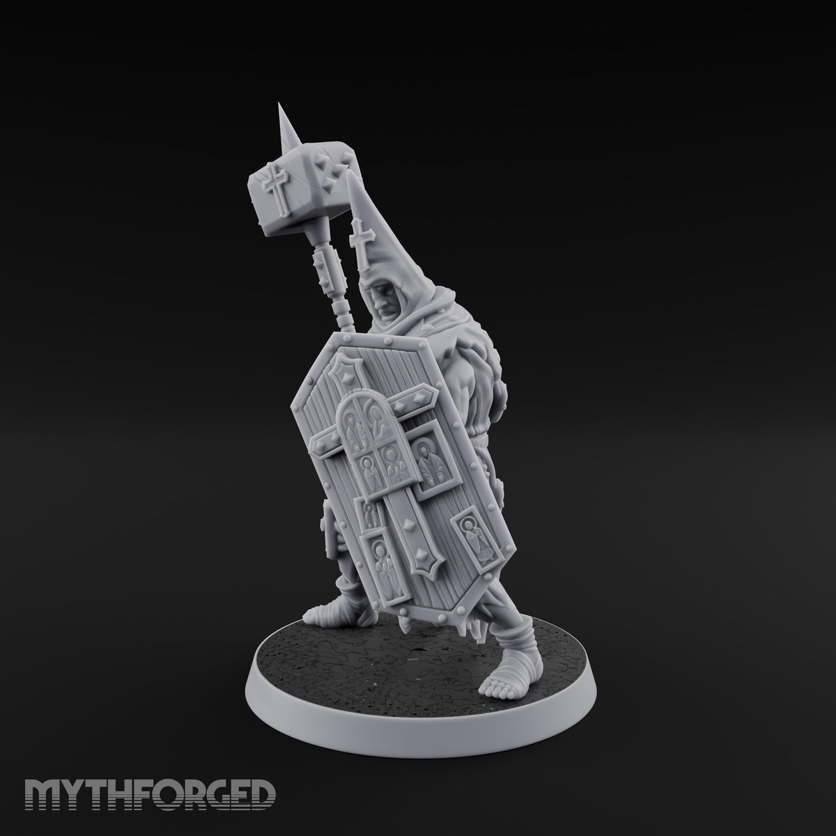 Rallying the Faithful Human Zealot A Miniature for Dungeons and Dragons, Pathfinder or other TTRPGs