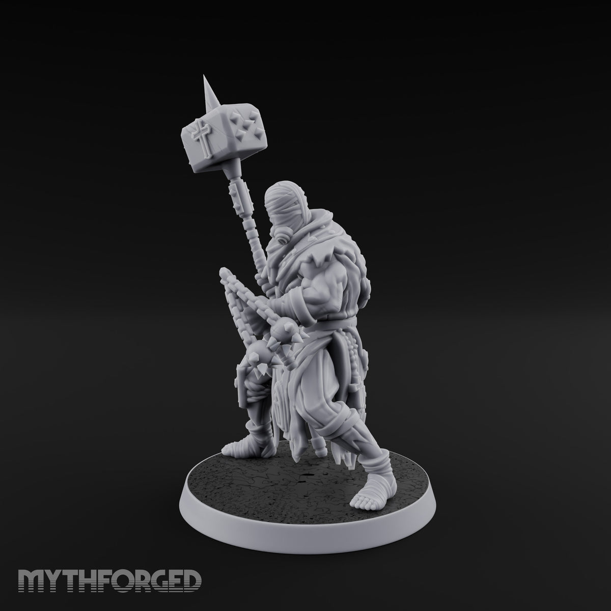 Rallying the Faithful Human Zealot A Miniature for Dungeons and Dragons, Pathfinder or other TTRPGs