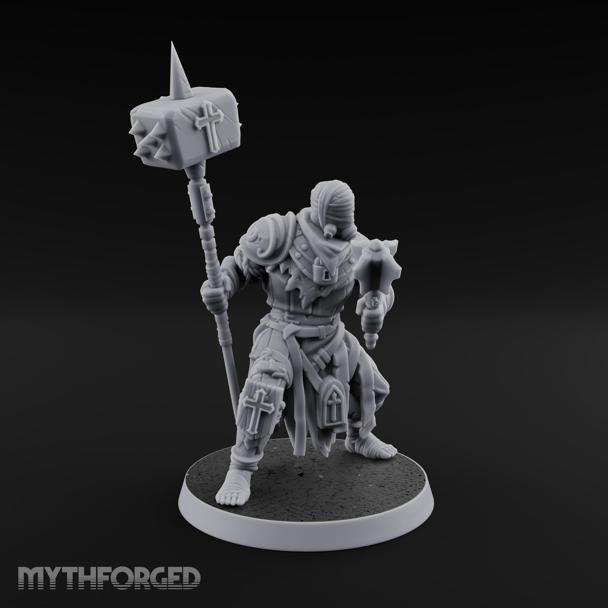 Rallying the Faithful Human Zealot A Miniature for Dungeons and Dragons, Pathfinder or other TTRPGs
