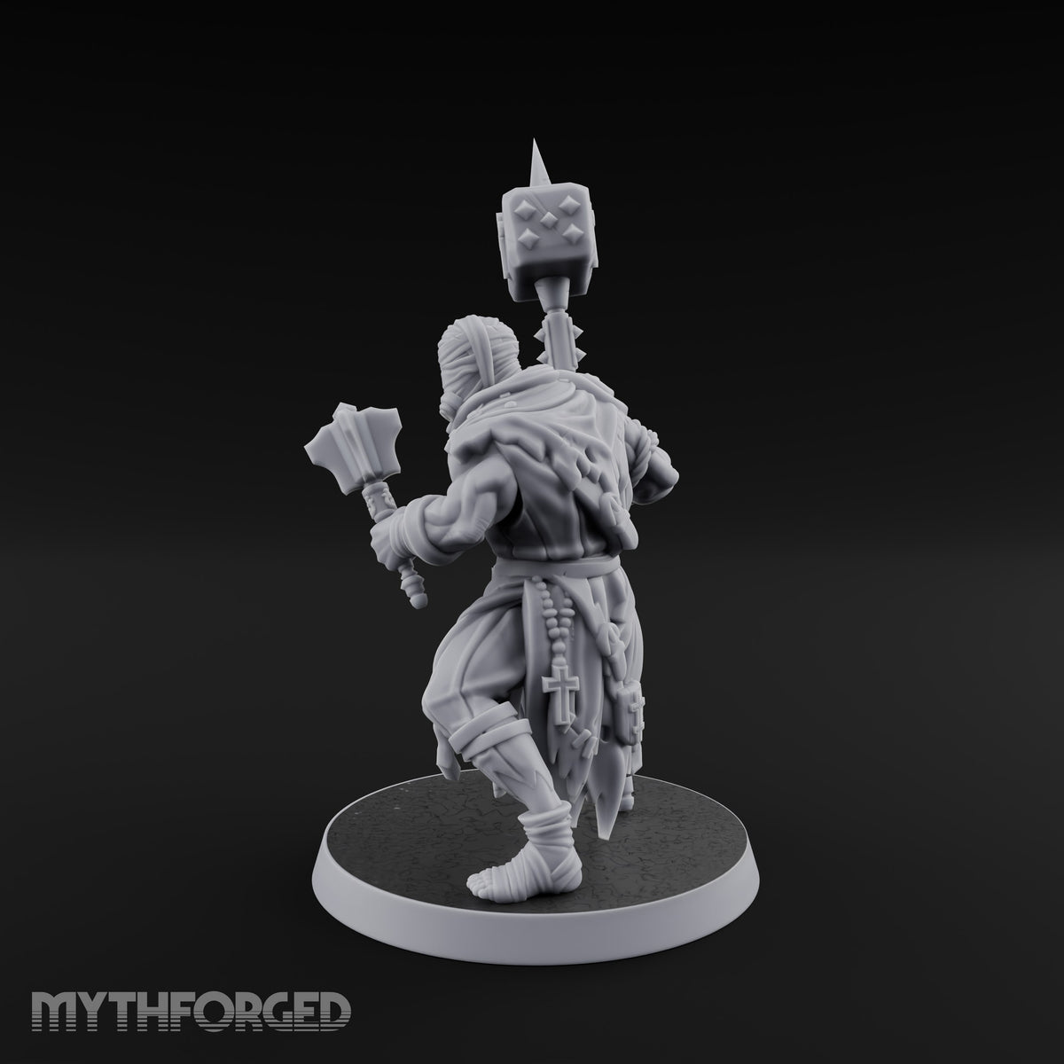 Rallying the Faithful Human Zealot A Miniature for Dungeons and Dragons, Pathfinder or other TTRPGs